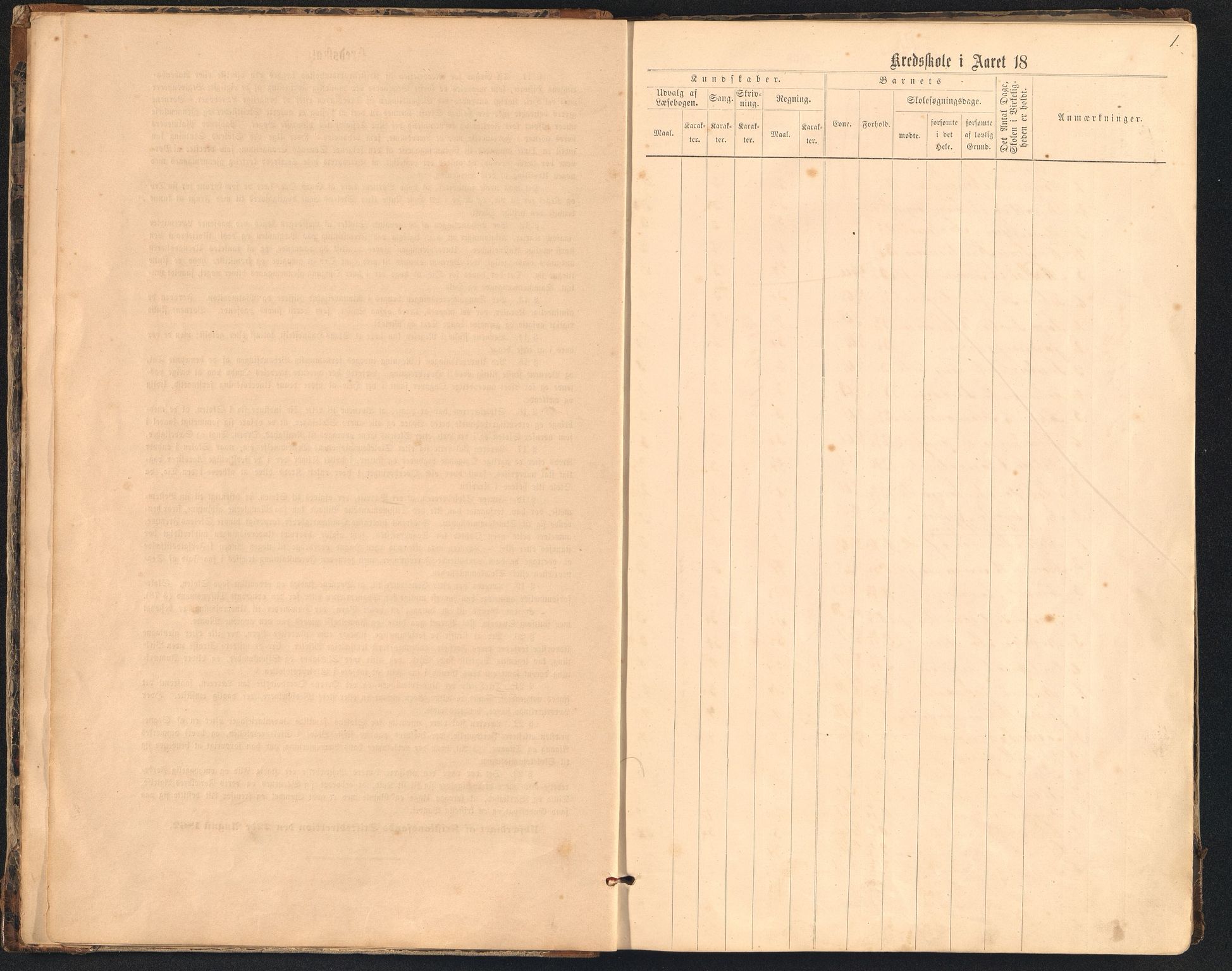 Søgne kommune - Ny Hellesund Krets, ARKSOR/1018SØ556/H/L0001: Skoleprotokoll (d), 1872-1923