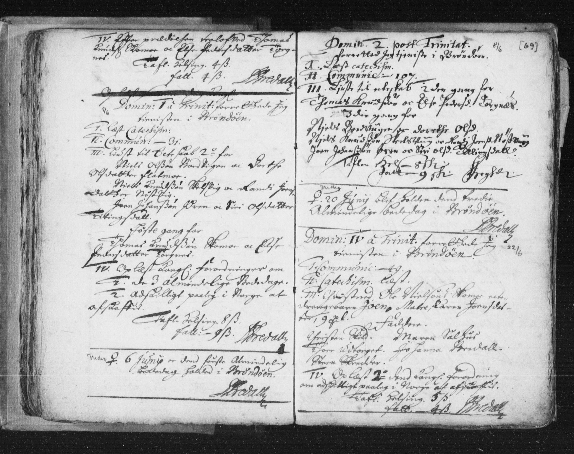 Ministerialprotokoller, klokkerbøker og fødselsregistre - Nordland, AV/SAT-A-1459/813/L0192: Ministerialbok nr. 813A02, 1677-1718, s. 69