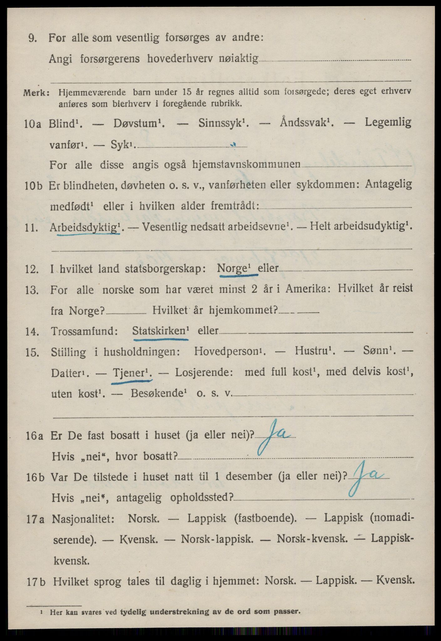 SAT, Folketelling 1920 for 1630 Å herred, 1920, s. 2295