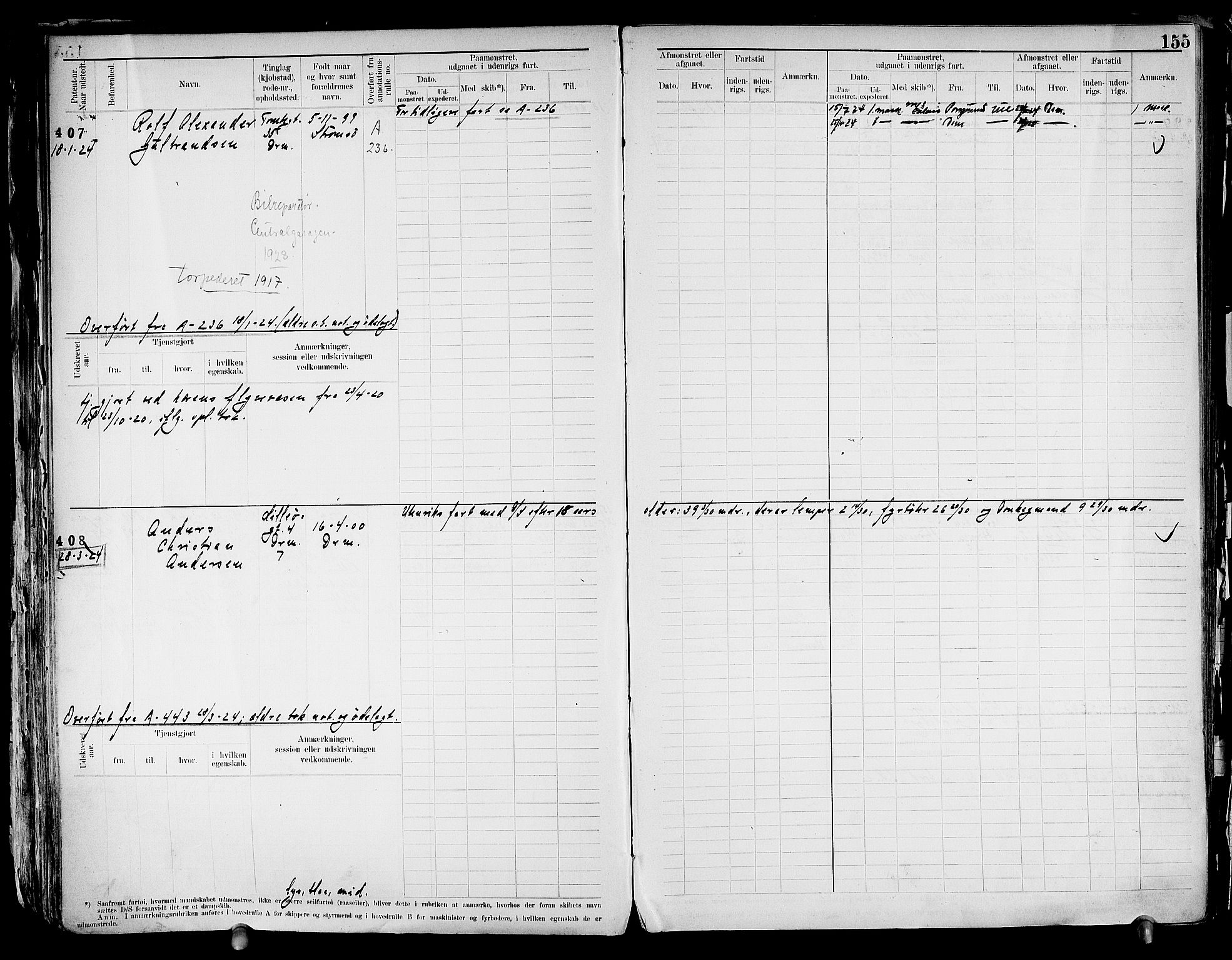 Drammen innrulleringsdistrikt, SAKO/A-781/F/Fd/L0003: Maskinist- og fyrbøterrulle, 1904-1948, s. 162