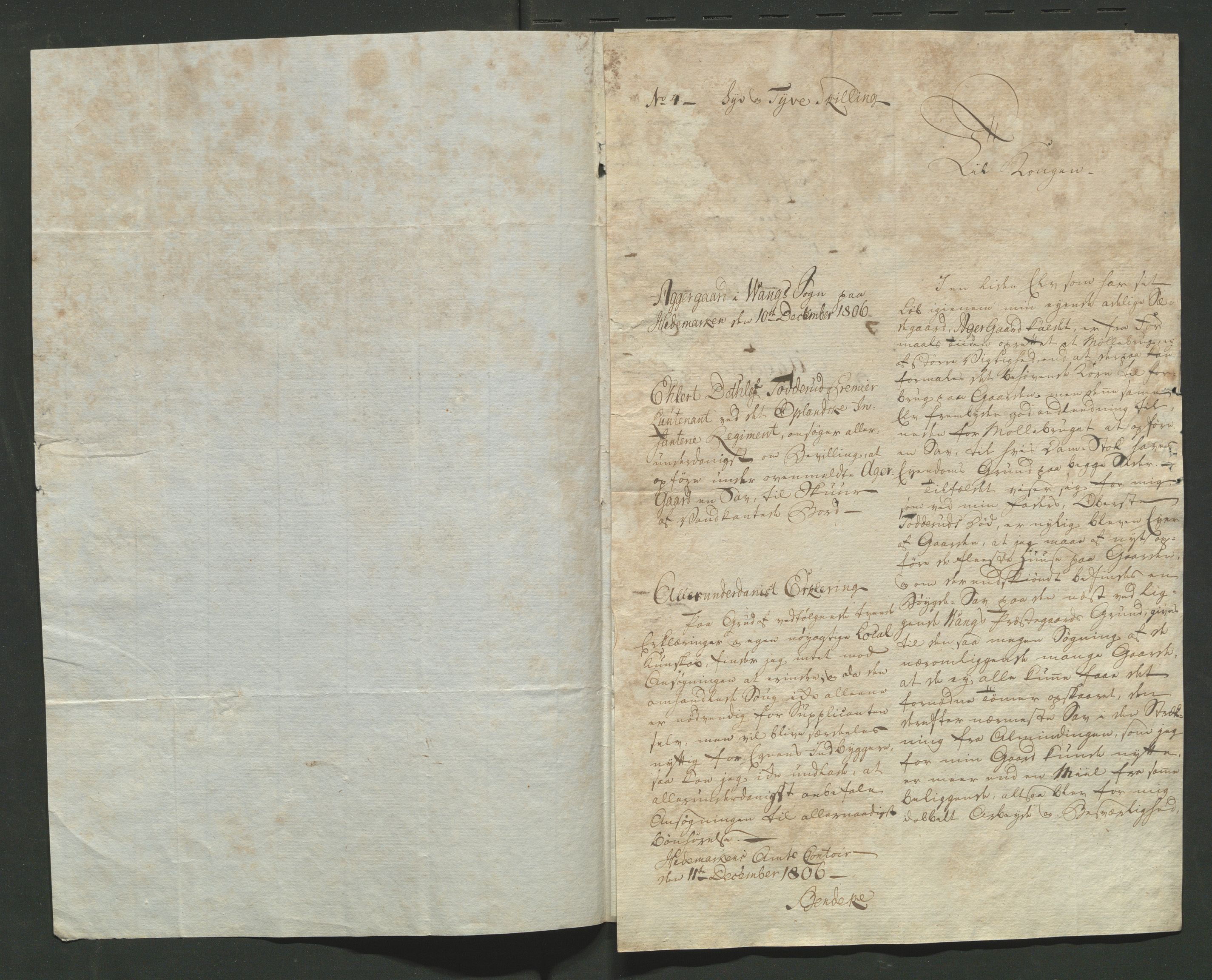 Åker i Vang, Hedmark, og familien Todderud, AV/SAH-ARK-010/E/Ec/L0001: Korrespondanse ordnet etter emne, 1772-1907, s. 68