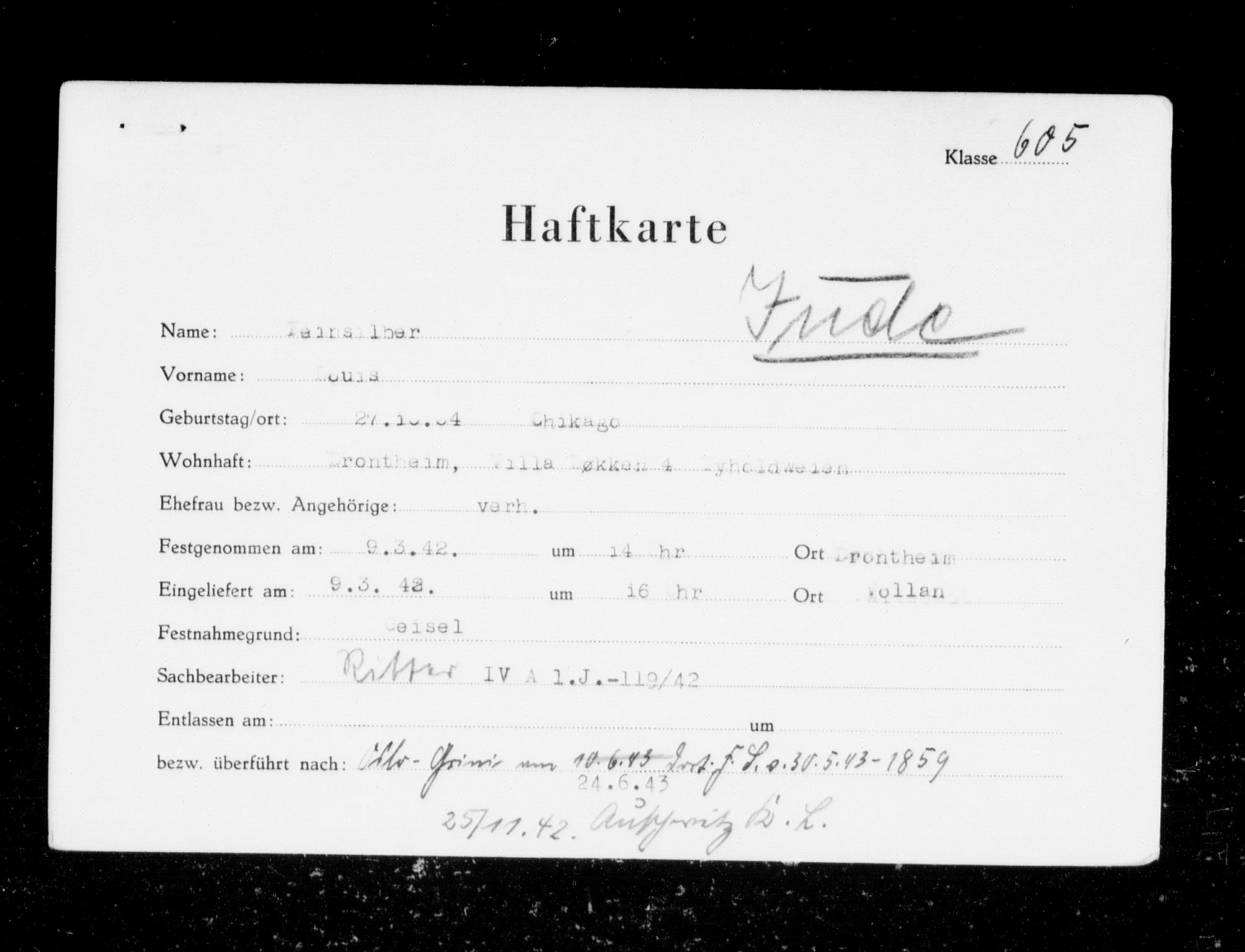 Befehlshaber der Sicherheitspolizei und des SD, RA/RAFA-5969/F/Fc/L0004: Fangeregister Falstad: Fe - Hansen, E., 1941-1945