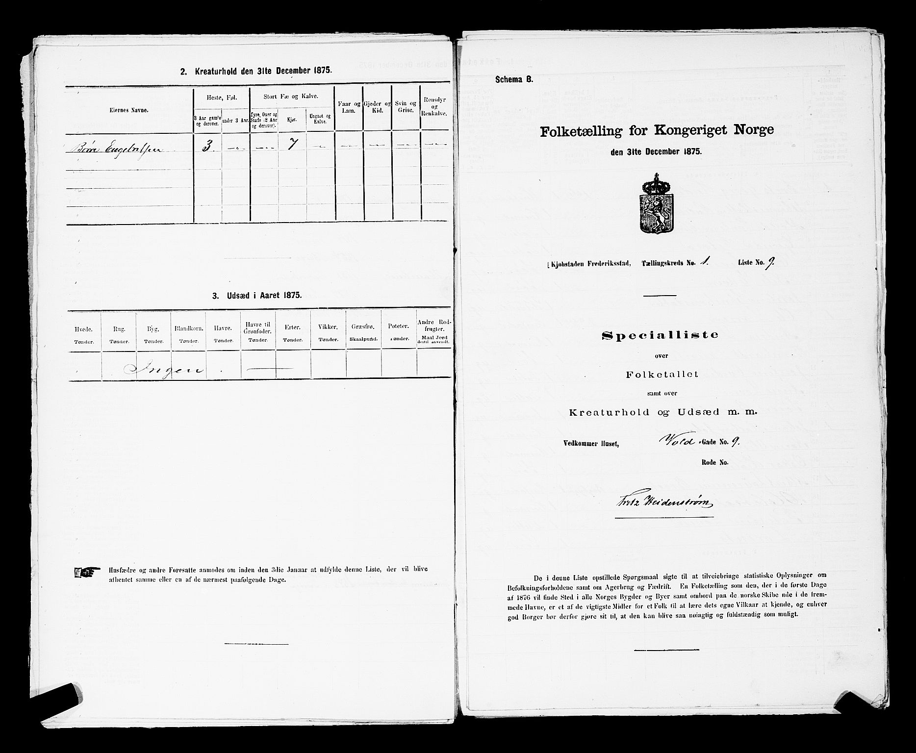 RA, Folketelling 1875 for 0103B Fredrikstad prestegjeld, Fredrikstad kjøpstad, 1875, s. 34