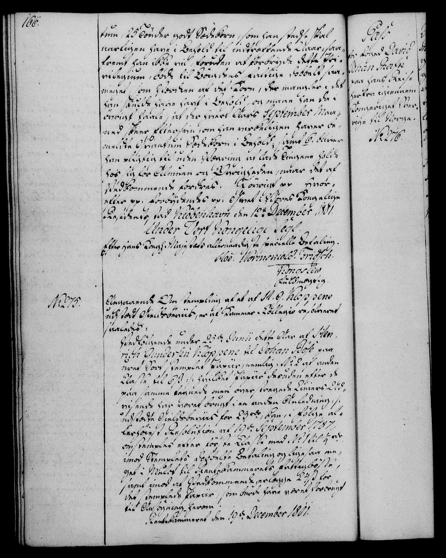 Rentekammeret, Kammerkanselliet, RA/EA-3111/G/Gg/Gga/L0017: Norsk ekspedisjonsprotokoll med register (merket RK 53.17), 1801-1803, s. 166