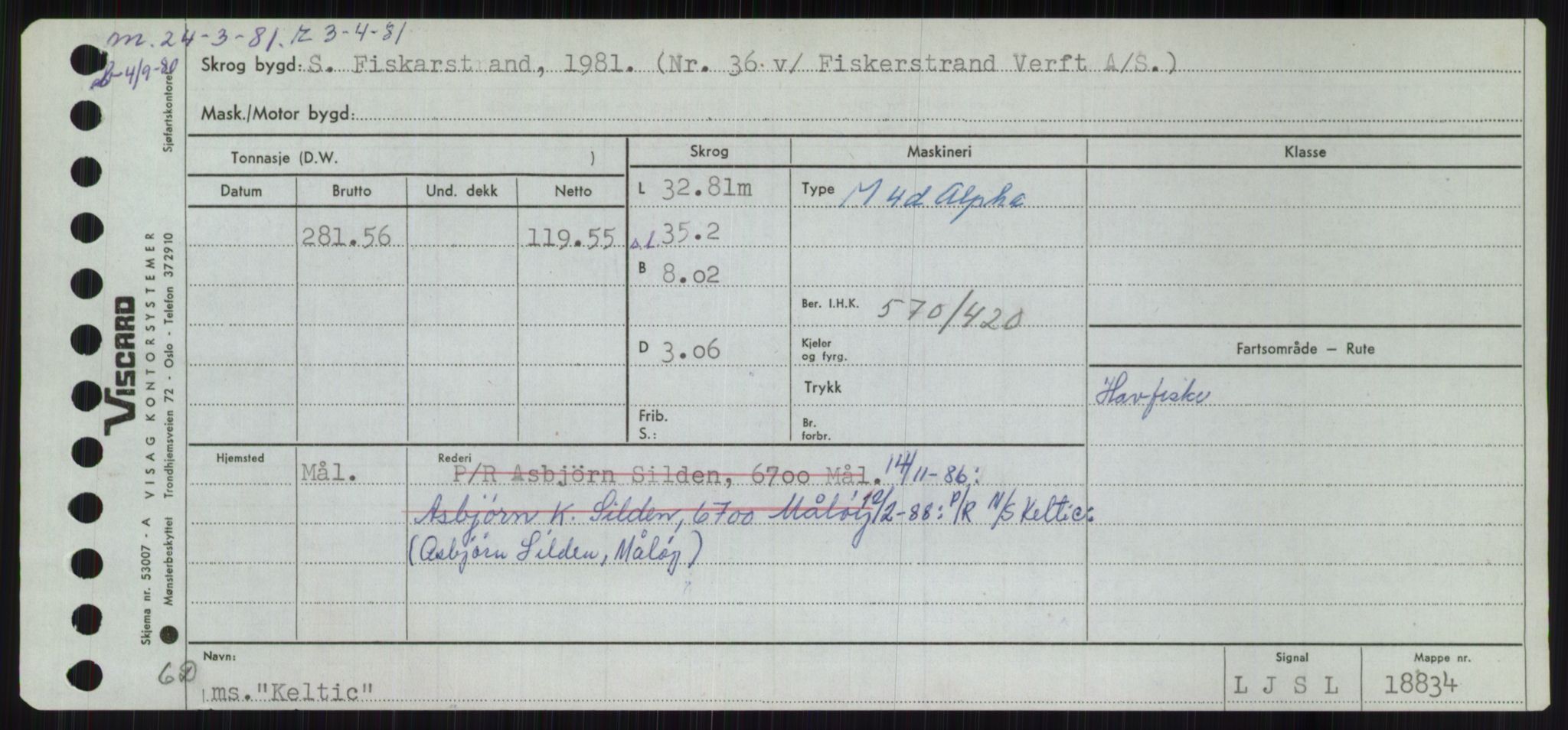 Sjøfartsdirektoratet med forløpere, Skipsmålingen, AV/RA-S-1627/H/Ha/L0003/0001: Fartøy, Hilm-Mar / Fartøy, Hilm-Kol, s. 725