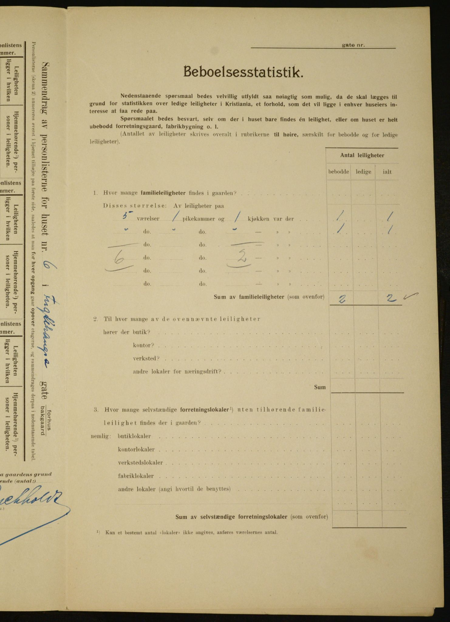 OBA, Kommunal folketelling 1.2.1910 for Kristiania, 1910, s. 26988