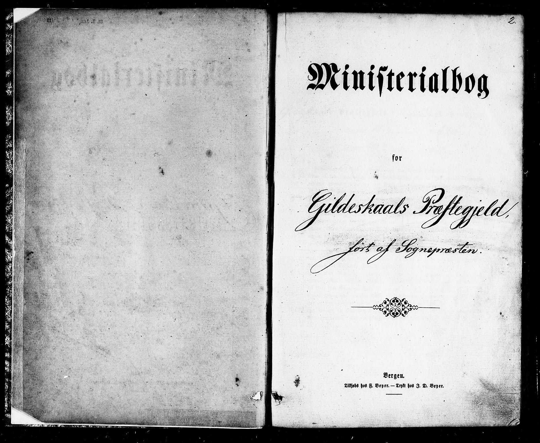 Ministerialprotokoller, klokkerbøker og fødselsregistre - Nordland, SAT/A-1459/805/L0098: Ministerialbok nr. 805A05, 1862-1879, s. 2