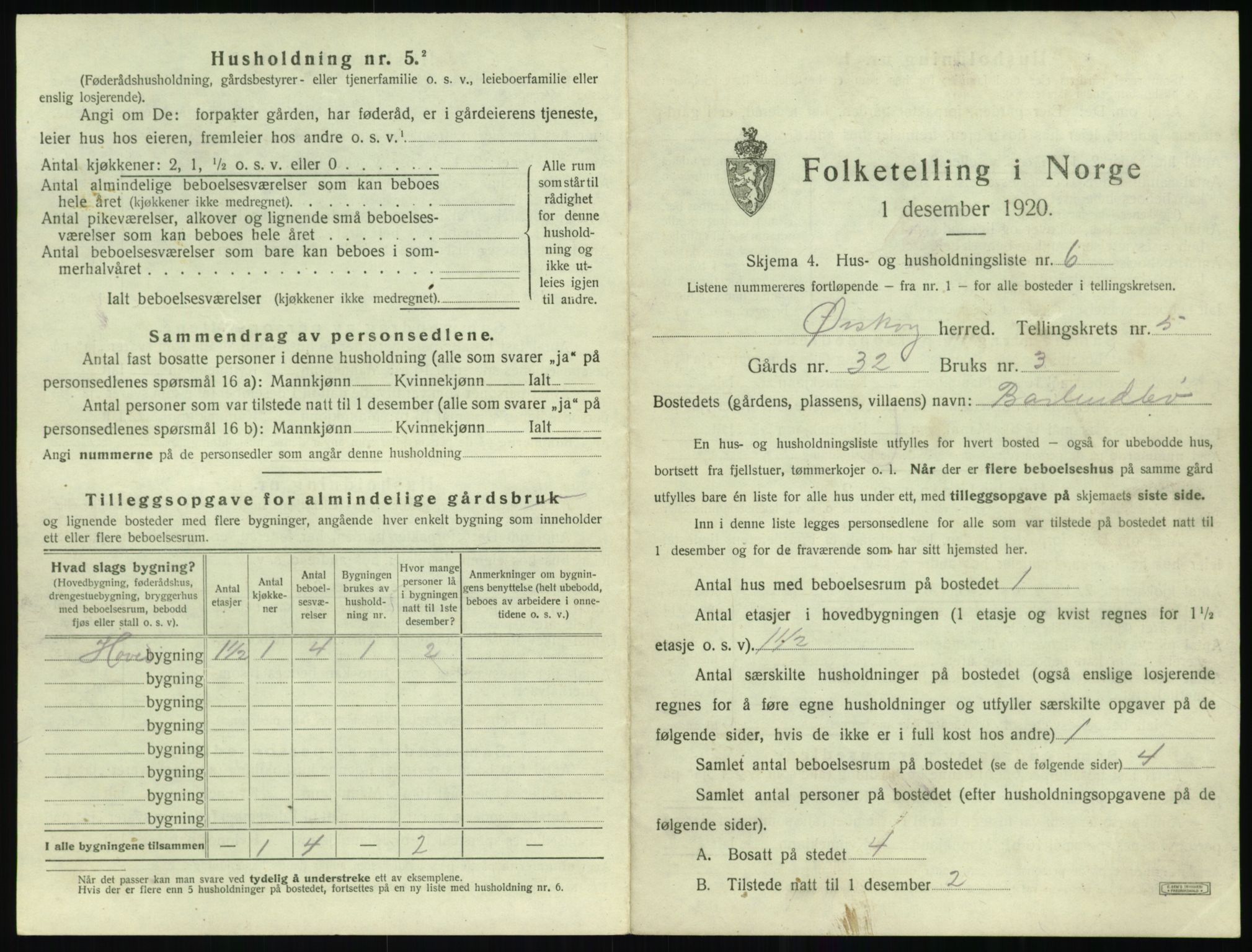 SAT, Folketelling 1920 for 1527 Ørskog herred, 1920, s. 444