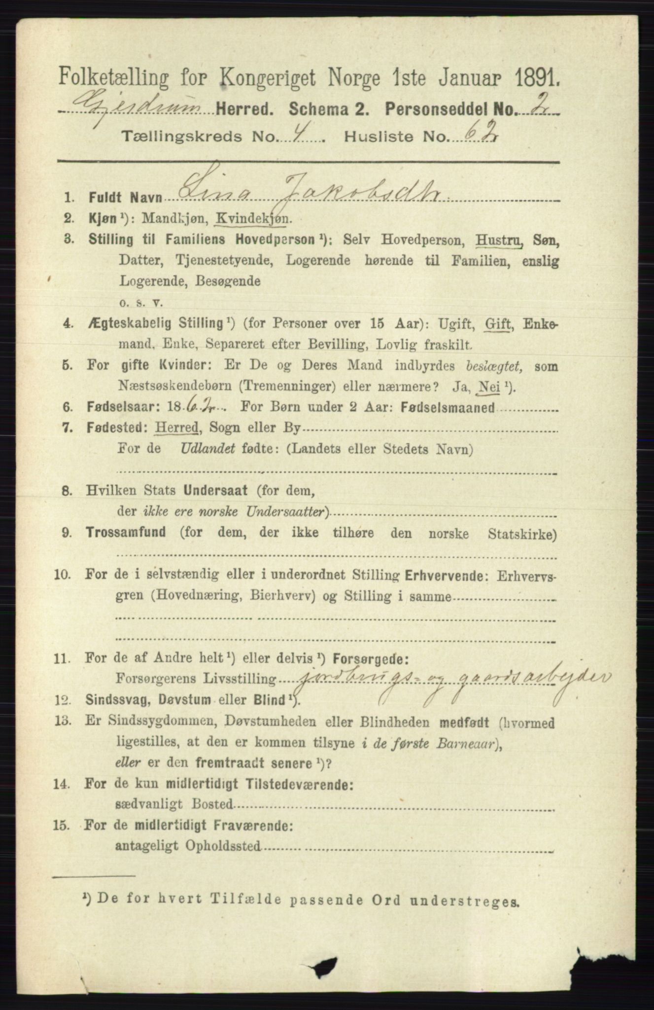 RA, Folketelling 1891 for 0234 Gjerdrum herred, 1891, s. 2165