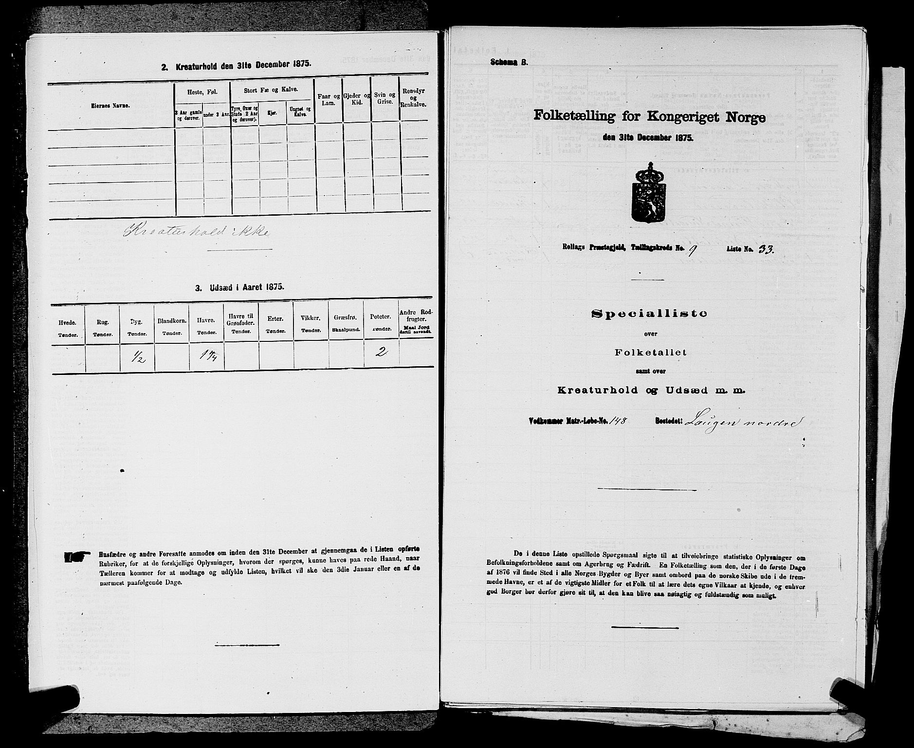 SAKO, Folketelling 1875 for 0632P Rollag prestegjeld, 1875, s. 572