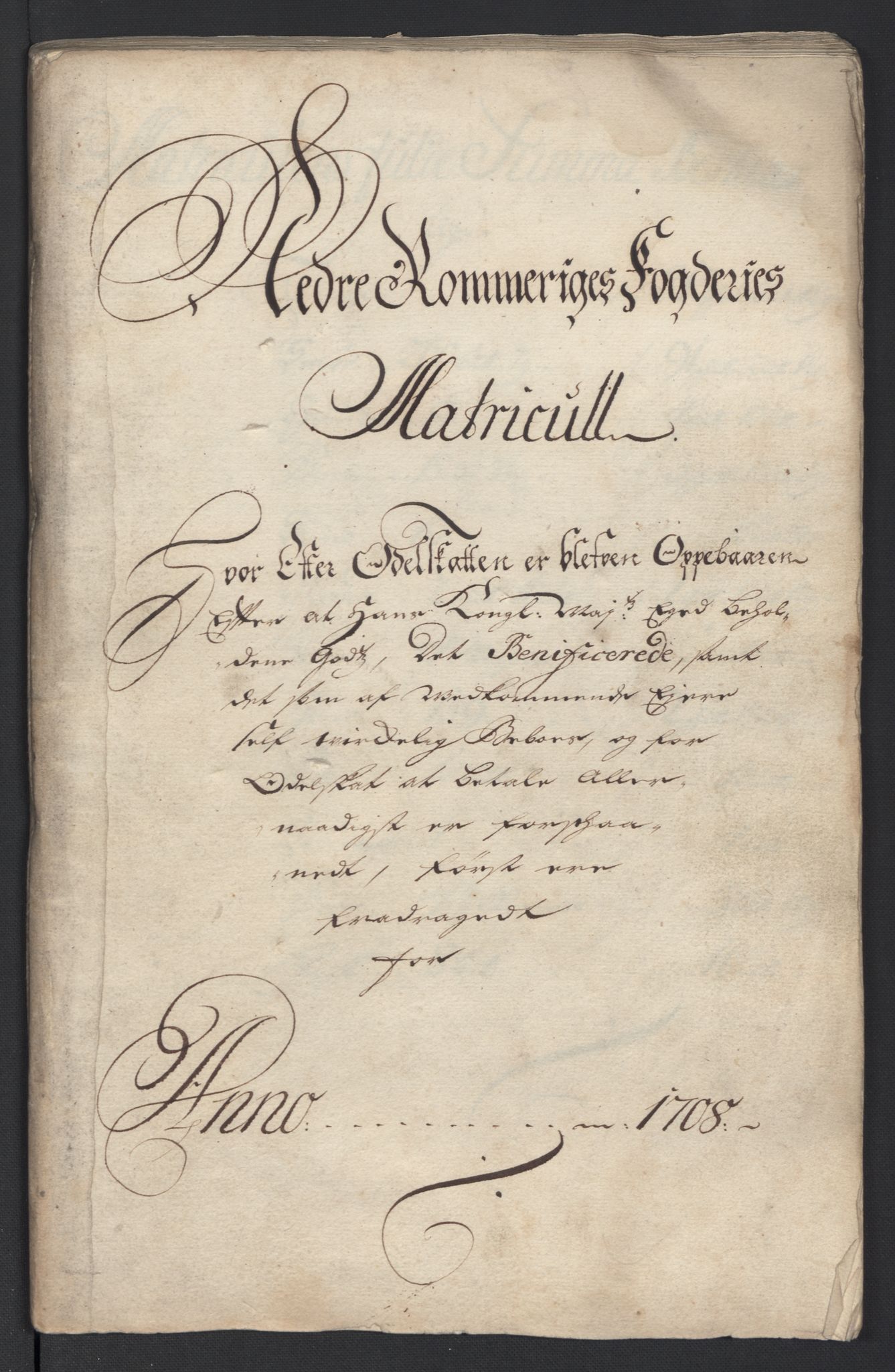 Rentekammeret inntil 1814, Reviderte regnskaper, Fogderegnskap, RA/EA-4092/R11/L0591: Fogderegnskap Nedre Romerike, 1708-1709, s. 97