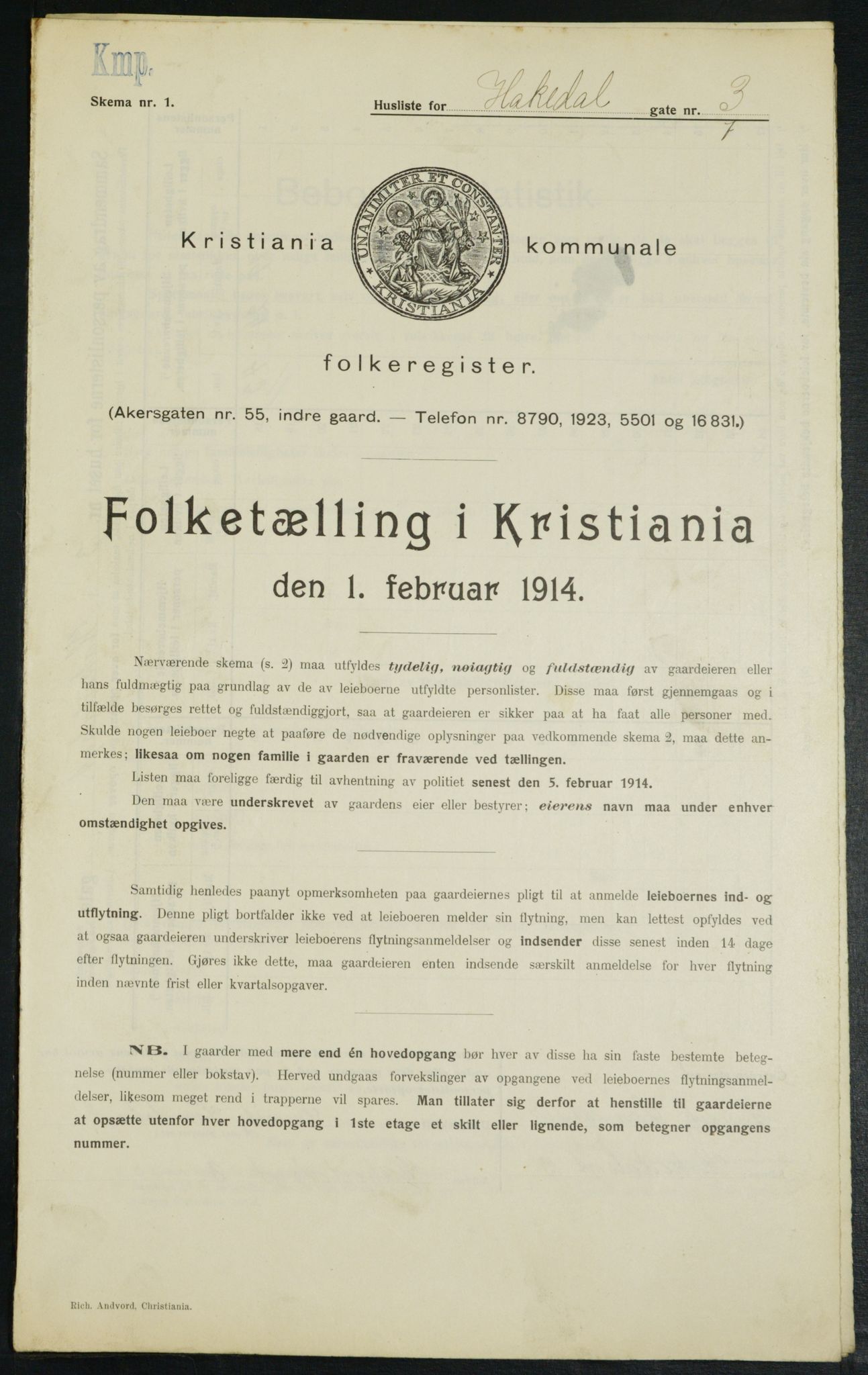 OBA, Kommunal folketelling 1.2.1914 for Kristiania, 1914, s. 34086