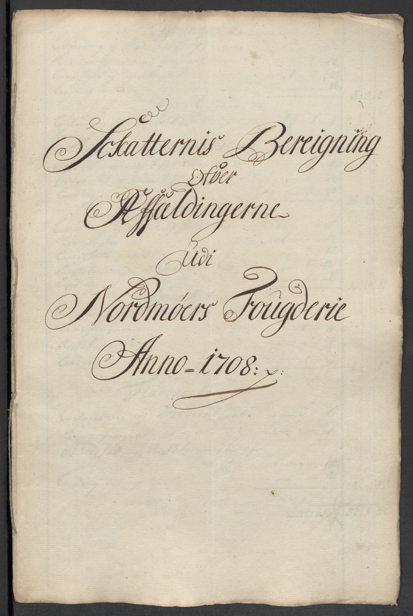 Rentekammeret inntil 1814, Reviderte regnskaper, Fogderegnskap, RA/EA-4092/R56/L3743: Fogderegnskap Nordmøre, 1708, s. 152