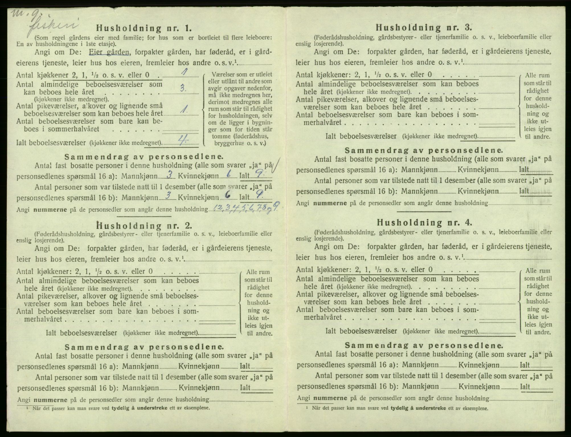 SAB, Folketelling 1920 for 1222 Fitjar herred, 1920, s. 356