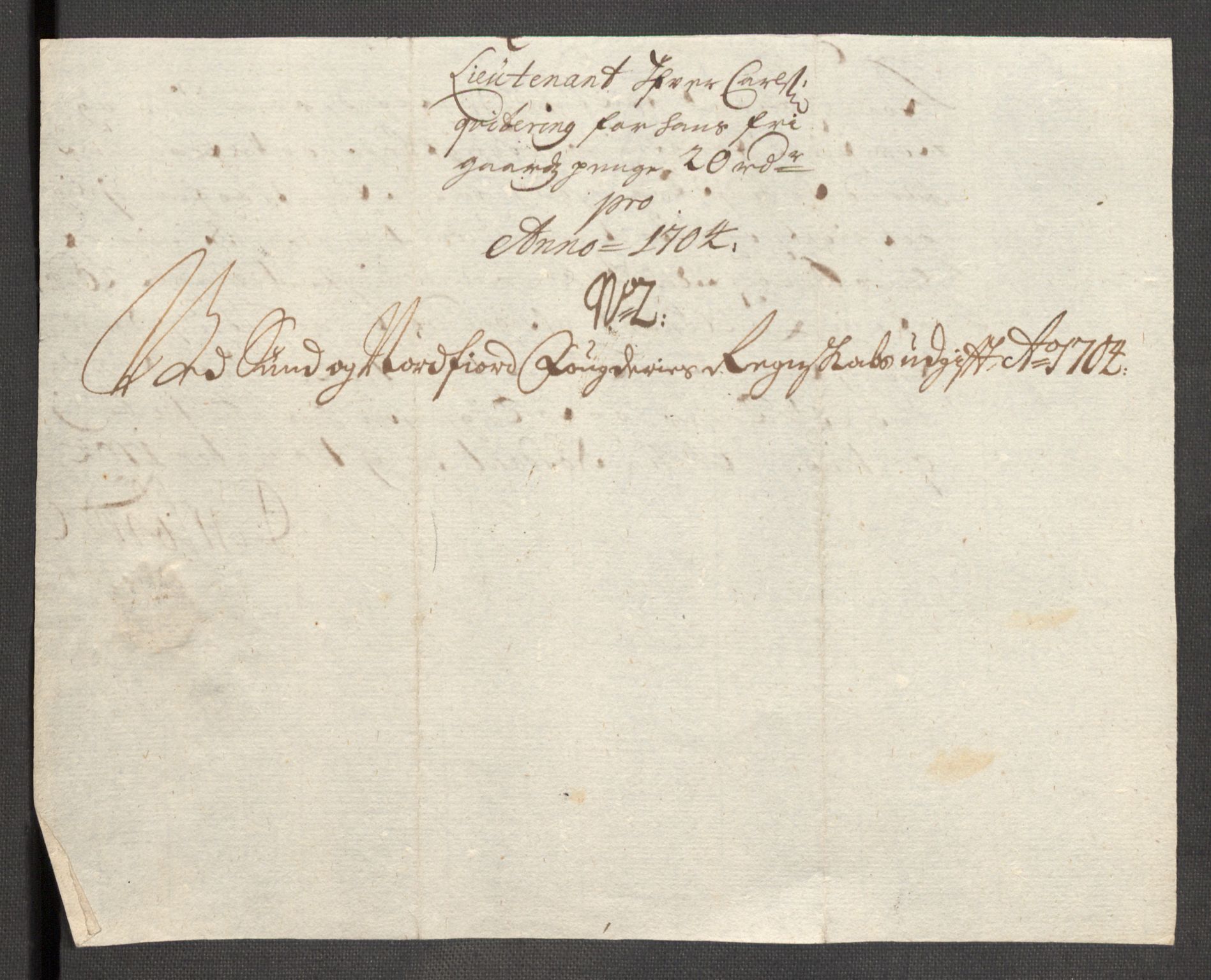 Rentekammeret inntil 1814, Reviderte regnskaper, Fogderegnskap, RA/EA-4092/R53/L3428: Fogderegnskap Sunn- og Nordfjord, 1704, s. 246