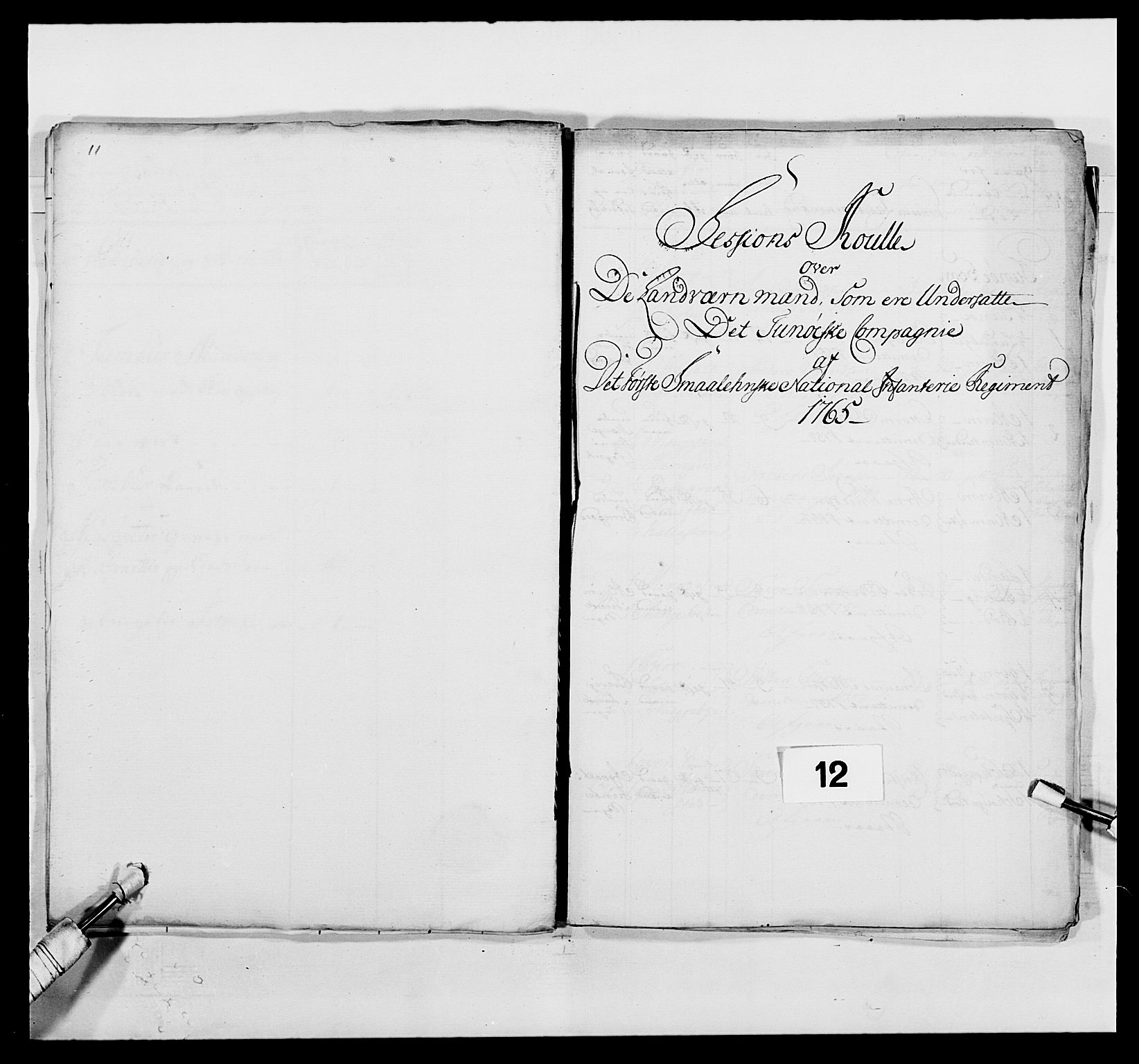 Kommanderende general (KG I) med Det norske krigsdirektorium, AV/RA-EA-5419/E/Ea/L0496: 1. Smålenske regiment, 1765-1767, s. 88
