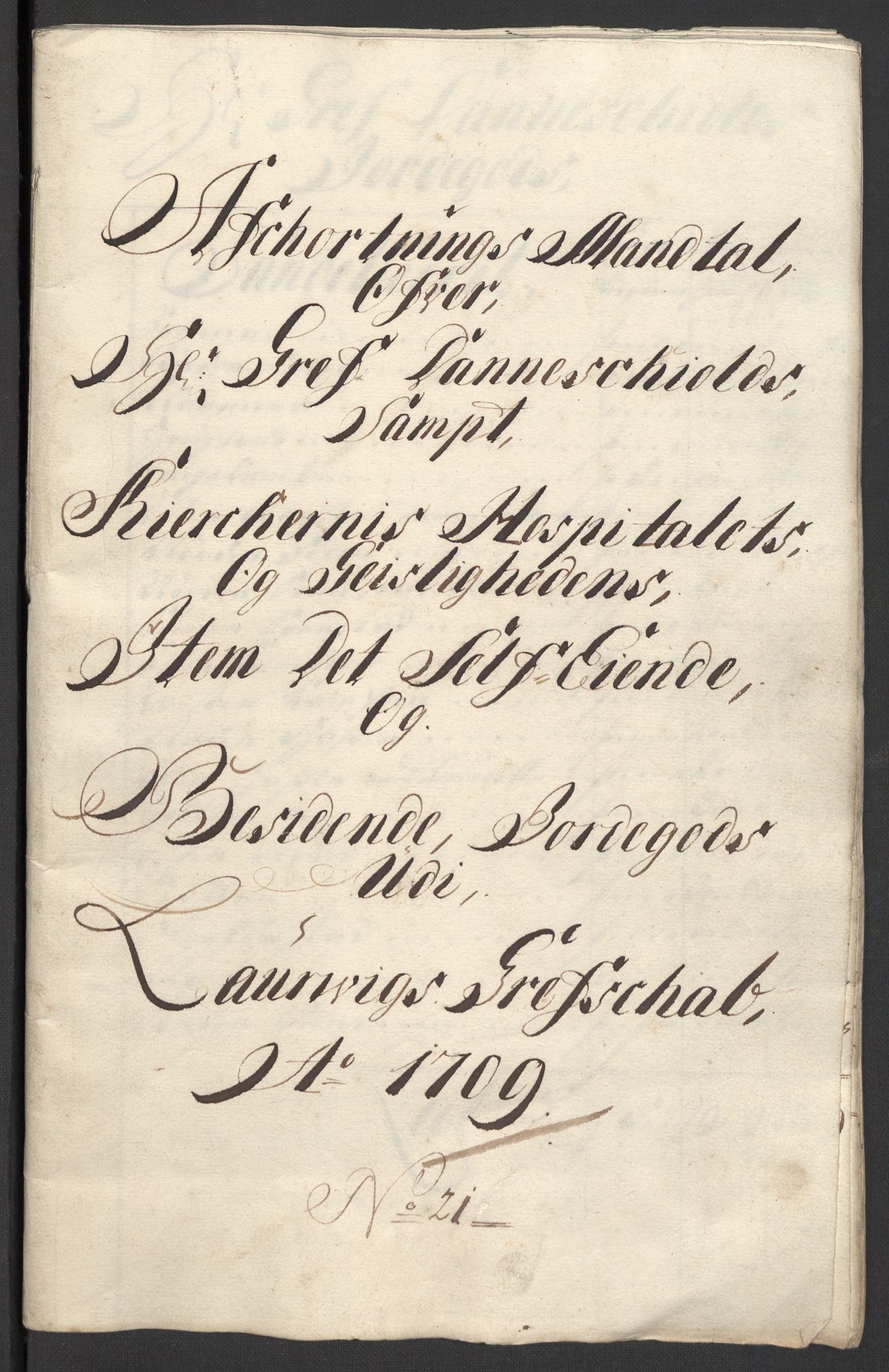 Rentekammeret inntil 1814, Reviderte regnskaper, Fogderegnskap, RA/EA-4092/R33/L1981: Fogderegnskap Larvik grevskap, 1709-1710, s. 167
