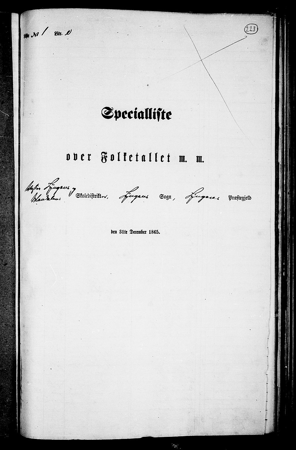 RA, Folketelling 1865 for 1938P Lyngen prestegjeld, 1865, s. 58
