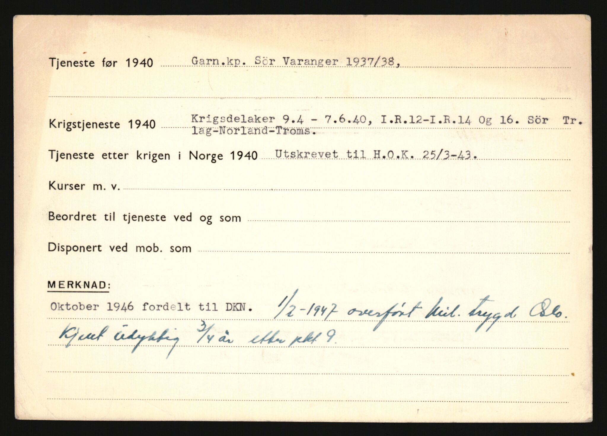 Forsvaret, Sør-Hålogaland landforsvar, AV/RA-RAFA-2552/P/Pa/L0302: Personellmapper for slettet personell, yrkesbefal og vernepliktig befal, født 1913-1916, 1932-1976, s. 119