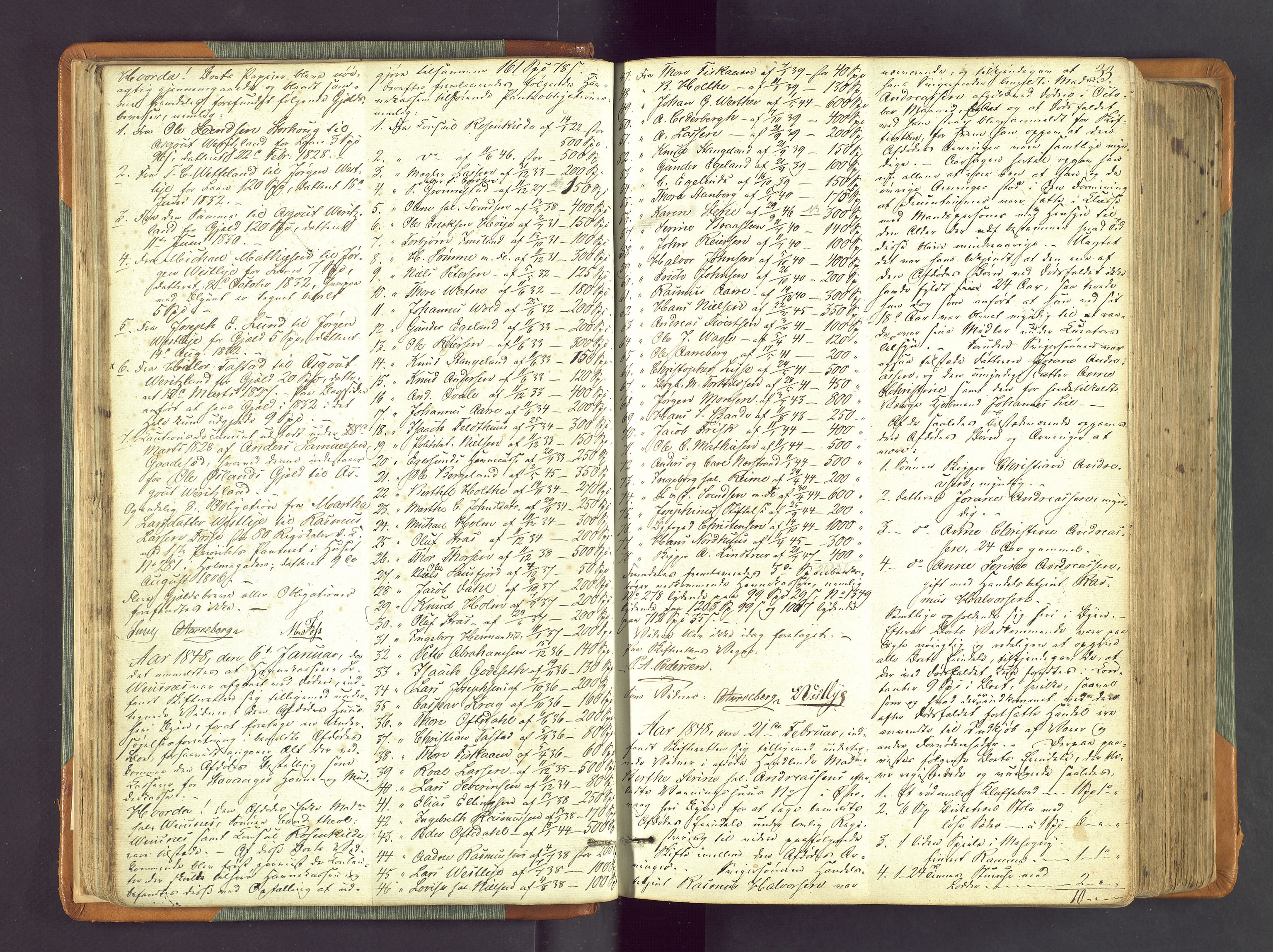 Stavanger byfogd, AV/SAST-A-101408/001/5/50/503BA/L0002: Registreringsprotokoll, 1846-1864, s. 33