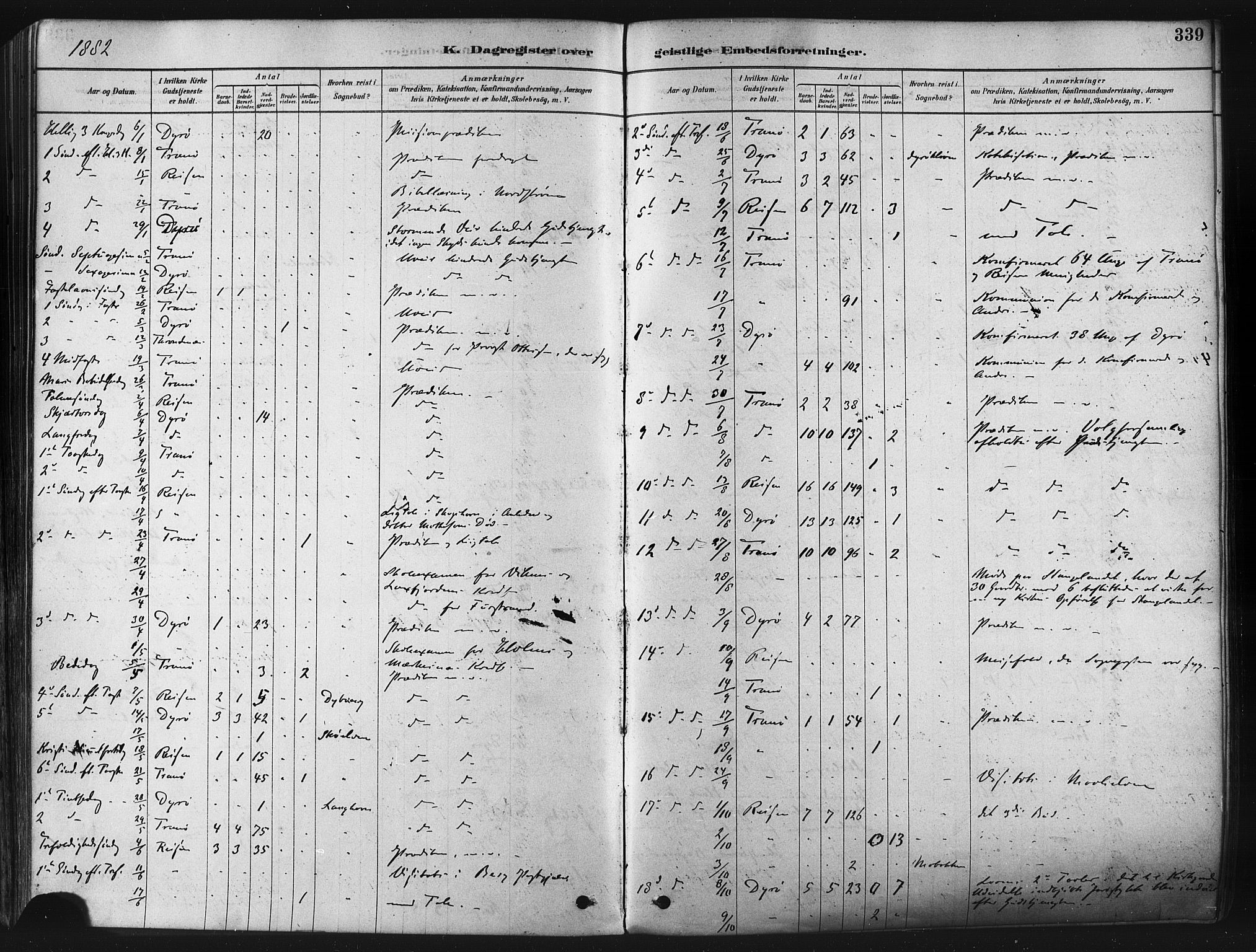 Tranøy sokneprestkontor, AV/SATØ-S-1313/I/Ia/Iaa/L0009kirke: Ministerialbok nr. 9, 1878-1904, s. 339