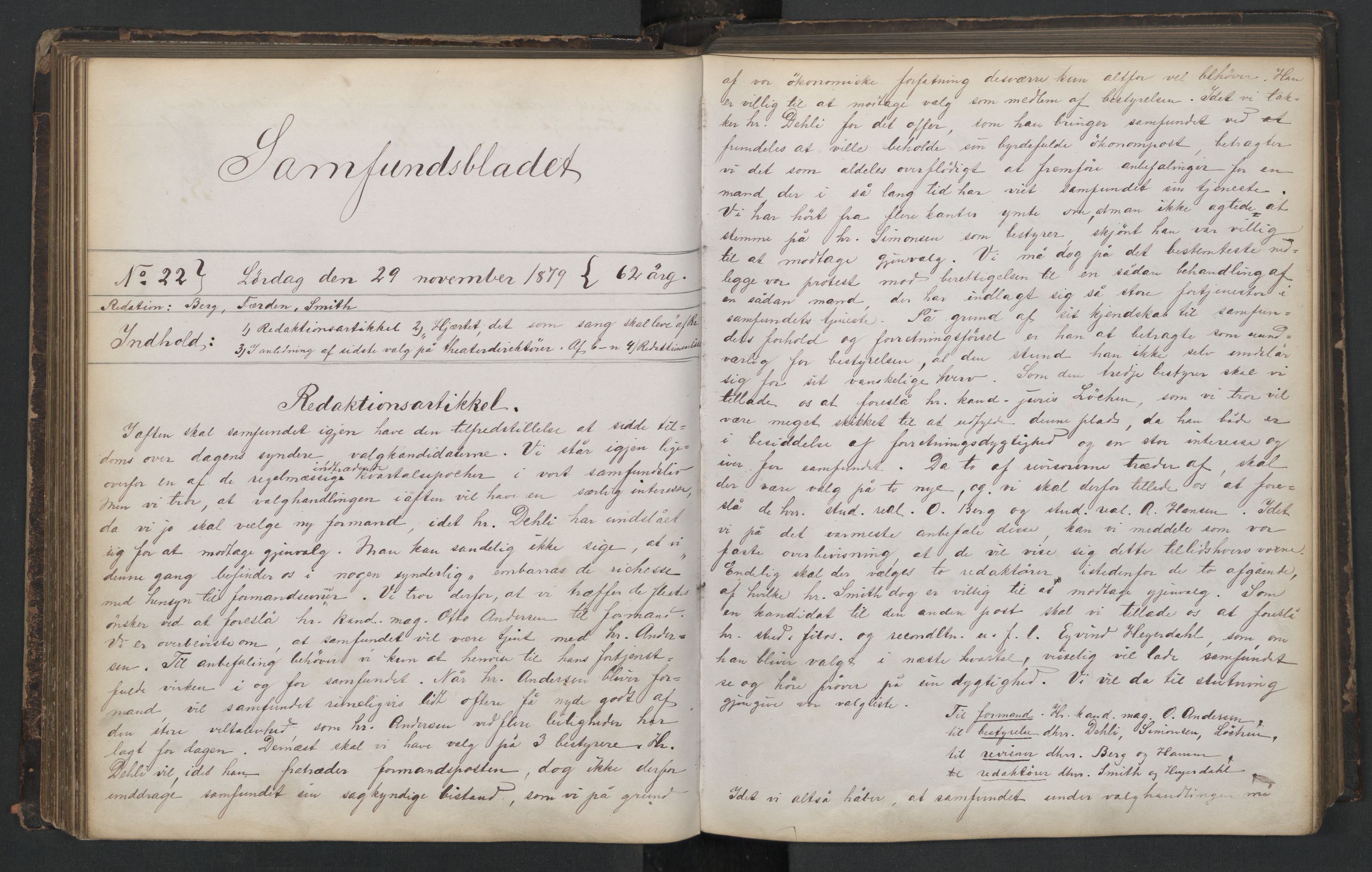 Det Norske Studentersamfund, AV/RA-PA-1322/X/Xa/L0011/0001: -- / Samfundsbladet, 1878-1882, s. 99