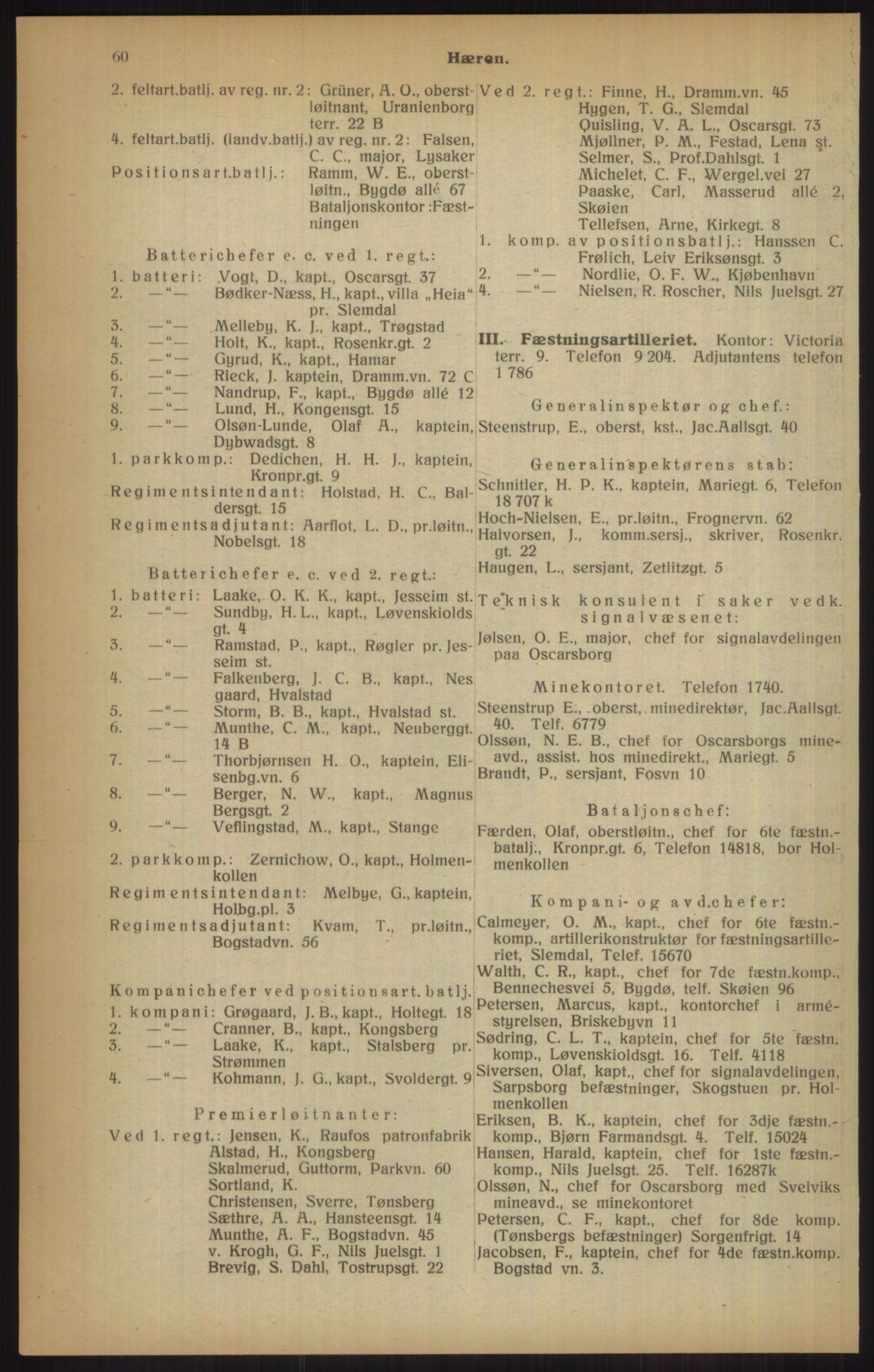 Kristiania/Oslo adressebok, PUBL/-, 1915, s. 60