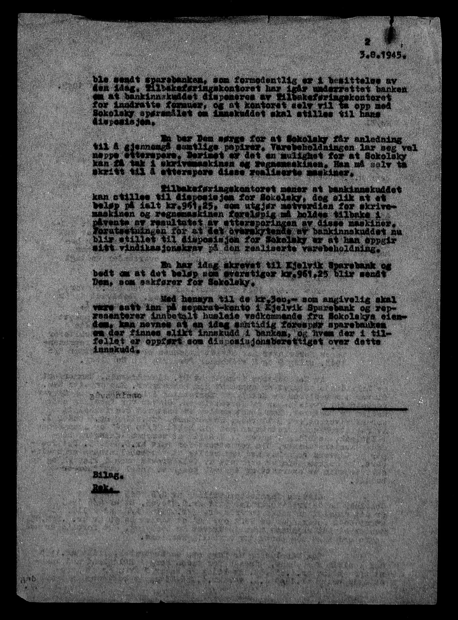 Justisdepartementet, Tilbakeføringskontoret for inndratte formuer, AV/RA-S-1564/H/Hc/Hcb/L0916: --, 1945-1947, s. 495