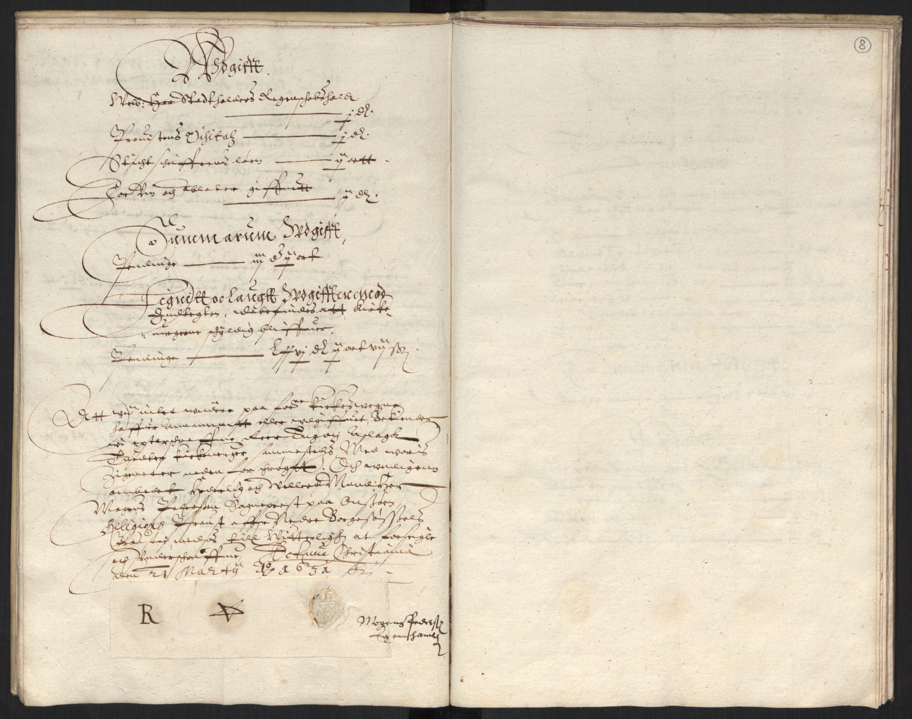 Rentekammeret inntil 1814, Reviderte regnskaper, Kirkeregnskap, AV/RA-EA-4067/Ra/L0004/0004: Kirkeregnskap / Noen resterende kirkeregnskaper for Oslo stift i Jens Juels tid, 1615-1628, s. 7b-8a