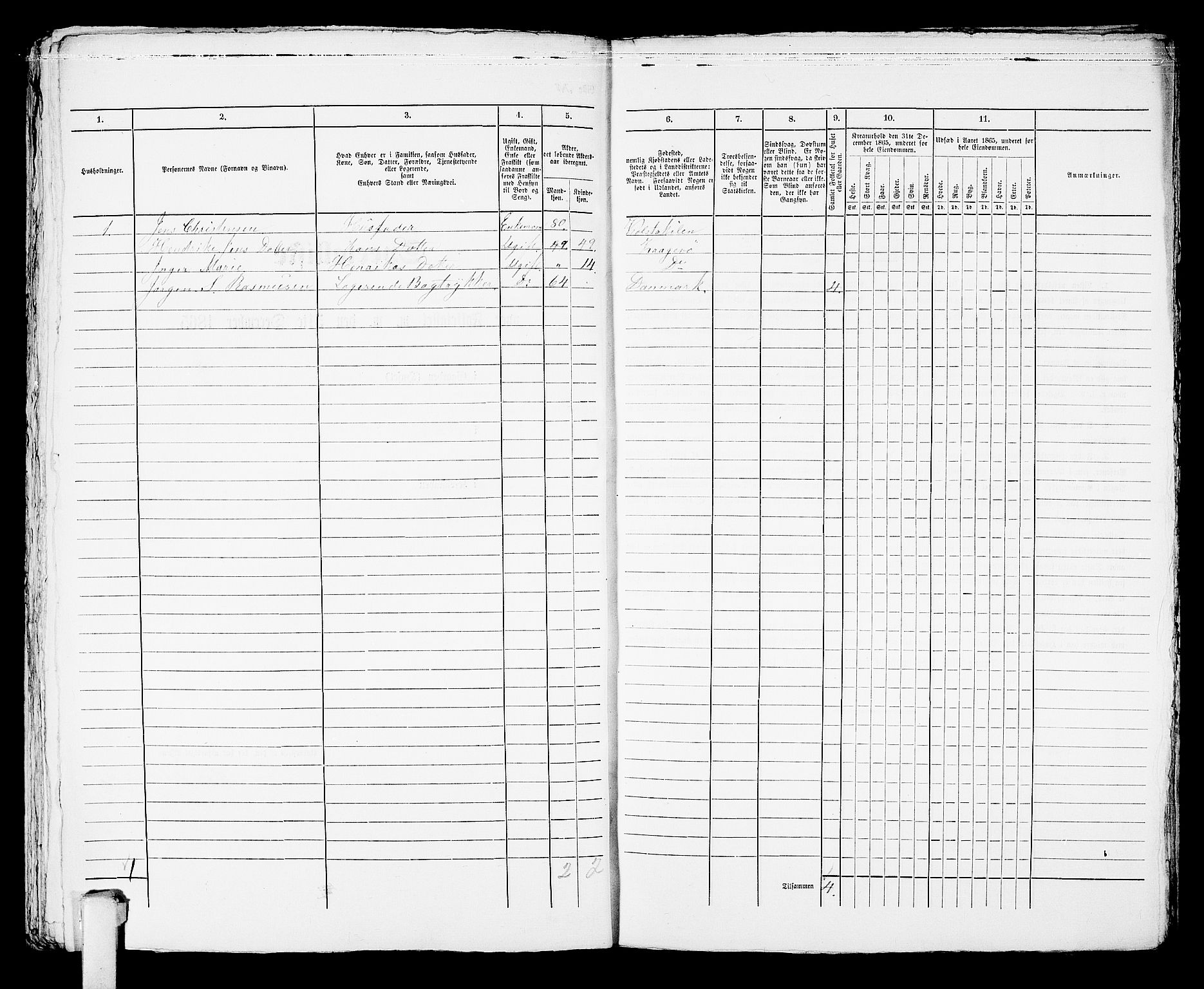 RA, Folketelling 1865 for 0801B Kragerø prestegjeld, Kragerø kjøpstad, 1865, s. 927