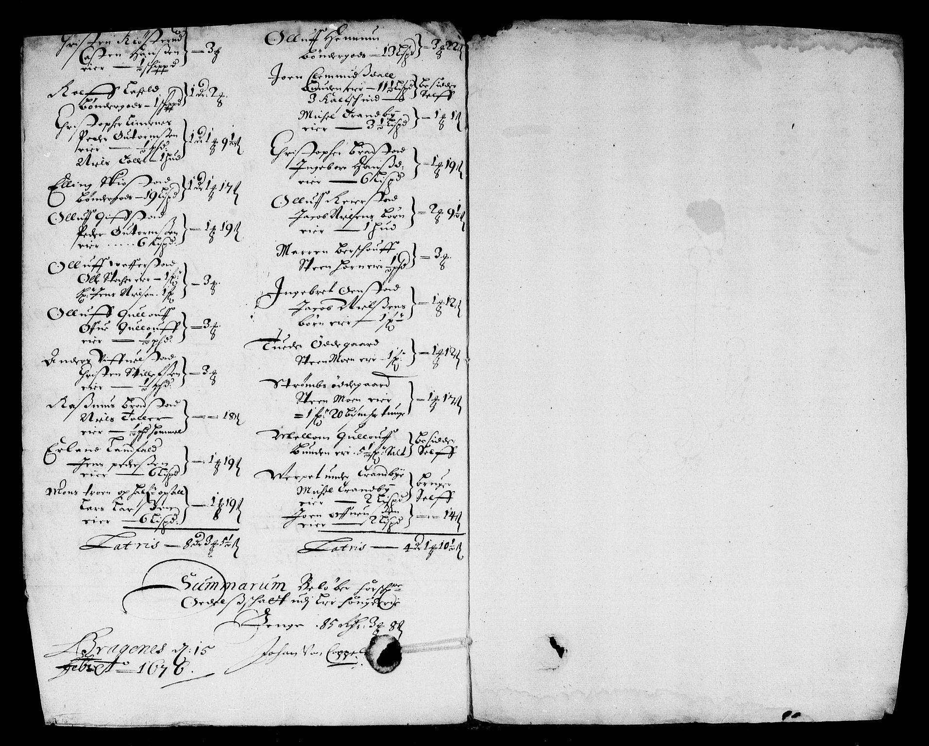 Rentekammeret inntil 1814, Reviderte regnskaper, Stiftamtstueregnskaper, Landkommissariatet på Akershus og Akershus stiftamt, AV/RA-EA-5869/R/Rb/L0106: Akershus stiftamt, 1673-1675
