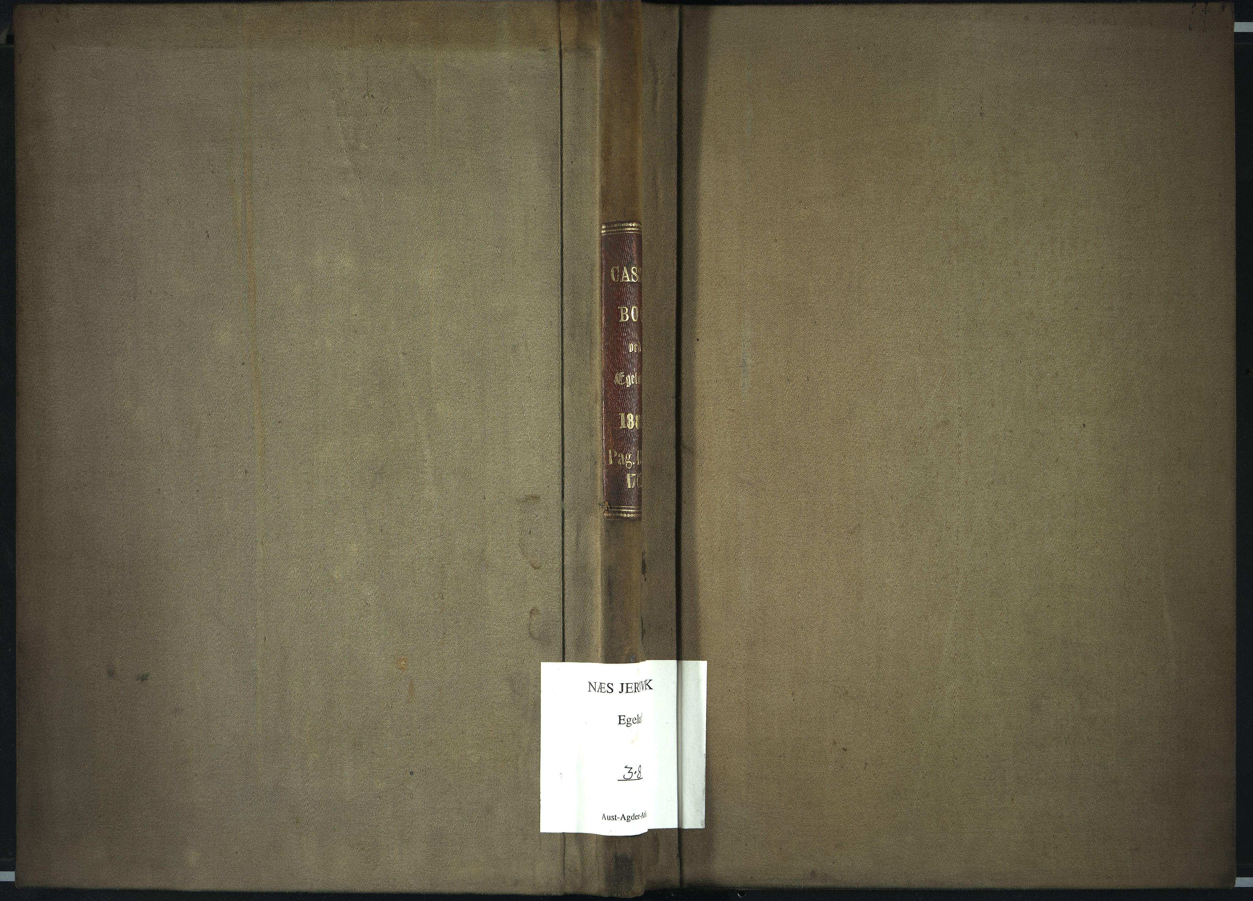 Egelands Verk, NESJ/NJM-002/03/L0008: Kassabok, 1880