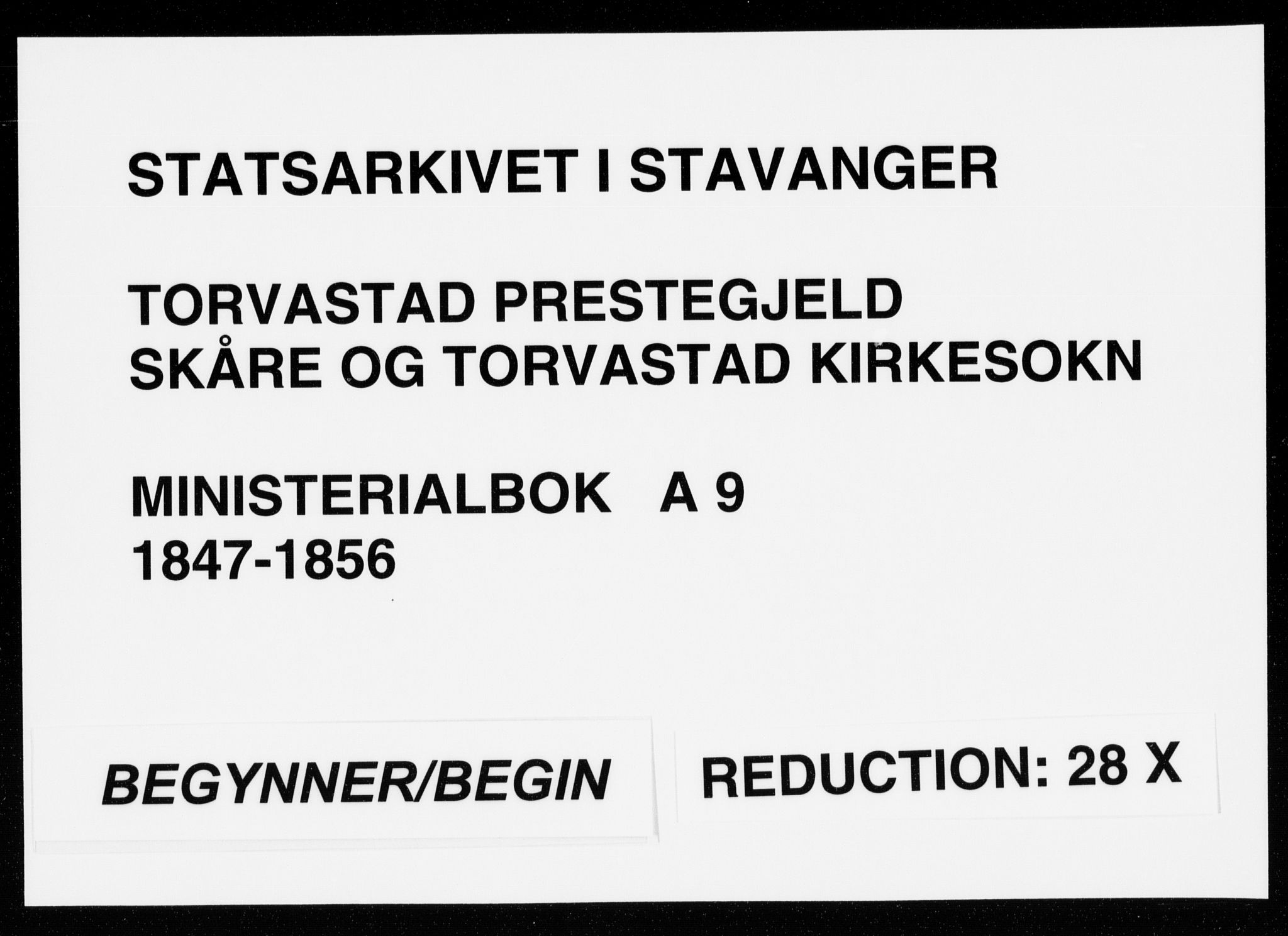 Torvastad sokneprestkontor, SAST/A -101857/H/Ha/Haa/L0009: Ministerialbok nr. A 9, 1847-1856