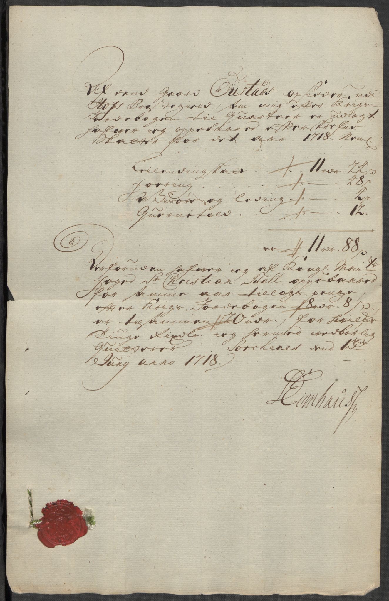 Rentekammeret inntil 1814, Reviderte regnskaper, Fogderegnskap, RA/EA-4092/R13/L0857: Fogderegnskap Solør, Odal og Østerdal, 1718, s. 276