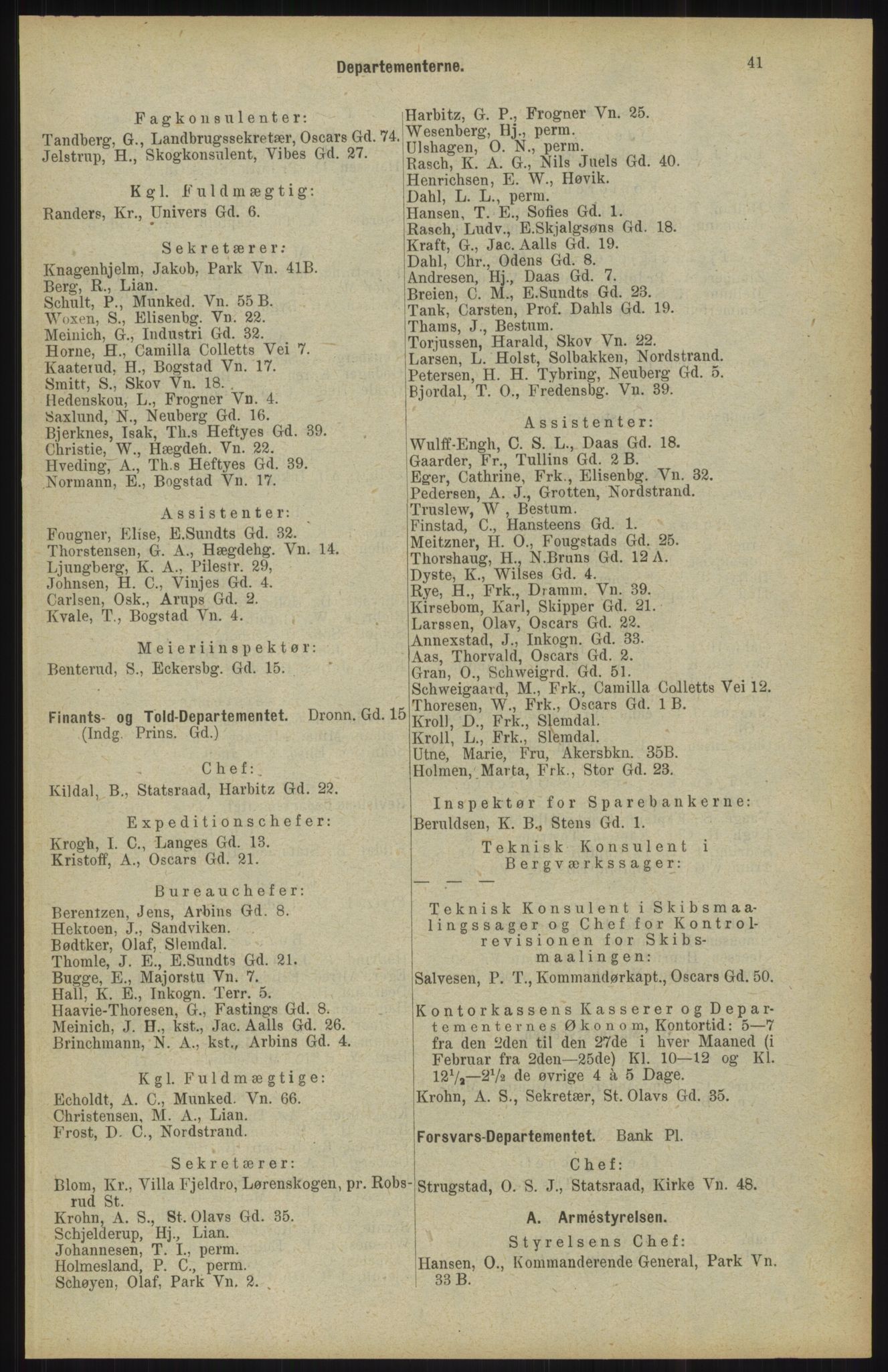 Kristiania/Oslo adressebok, PUBL/-, 1904, s. 41