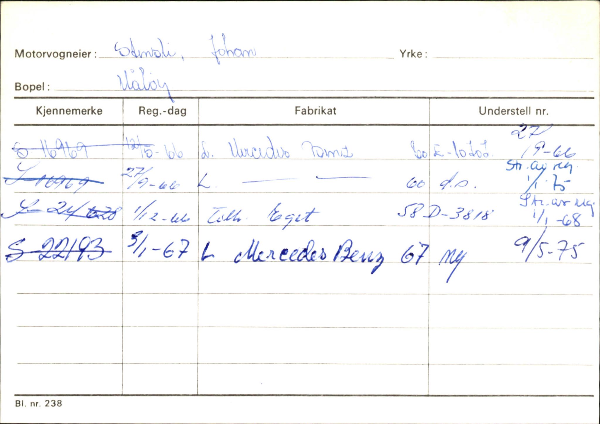 Statens vegvesen, Sogn og Fjordane vegkontor, AV/SAB-A-5301/4/F/L0145: Registerkort Vågsøy S-Å. Årdal I-P, 1945-1975, s. 248