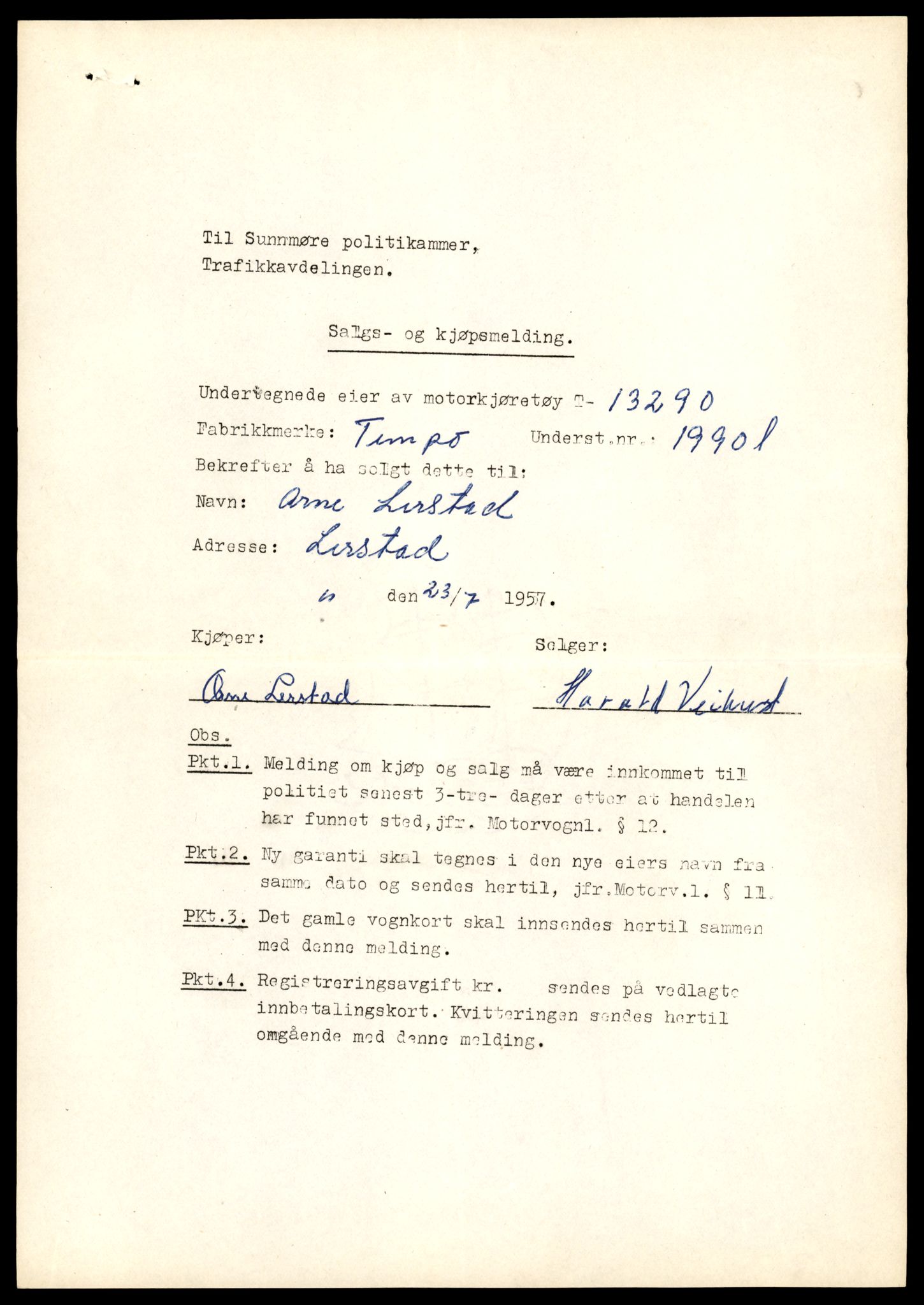Møre og Romsdal vegkontor - Ålesund trafikkstasjon, AV/SAT-A-4099/F/Fe/L0038: Registreringskort for kjøretøy T 13180 - T 13360, 1927-1998, s. 1875