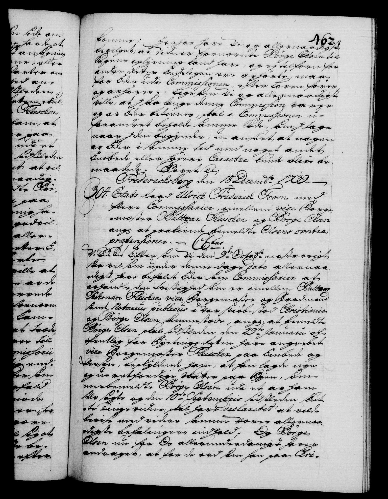 Danske Kanselli 1572-1799, AV/RA-EA-3023/F/Fc/Fca/Fcab/L0028: Norske tegnelser, 1738-1740, s. 462a