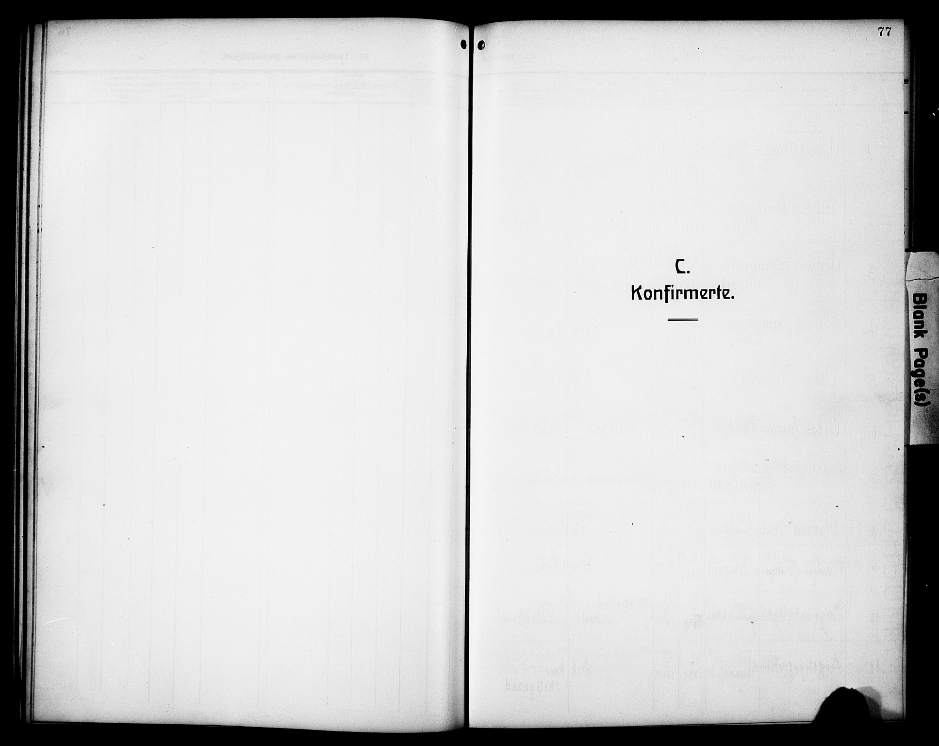 Øyer prestekontor, SAH/PREST-084/H/Ha/Hab/L0007: Klokkerbok nr. 7, 1913-1928, s. 77