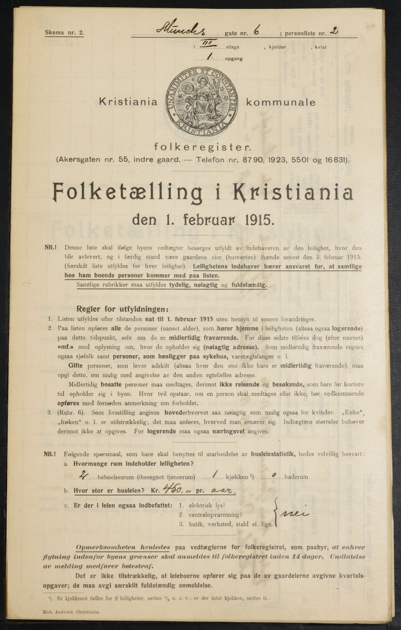 OBA, Kommunal folketelling 1.2.1915 for Kristiania, 1915, s. 66089