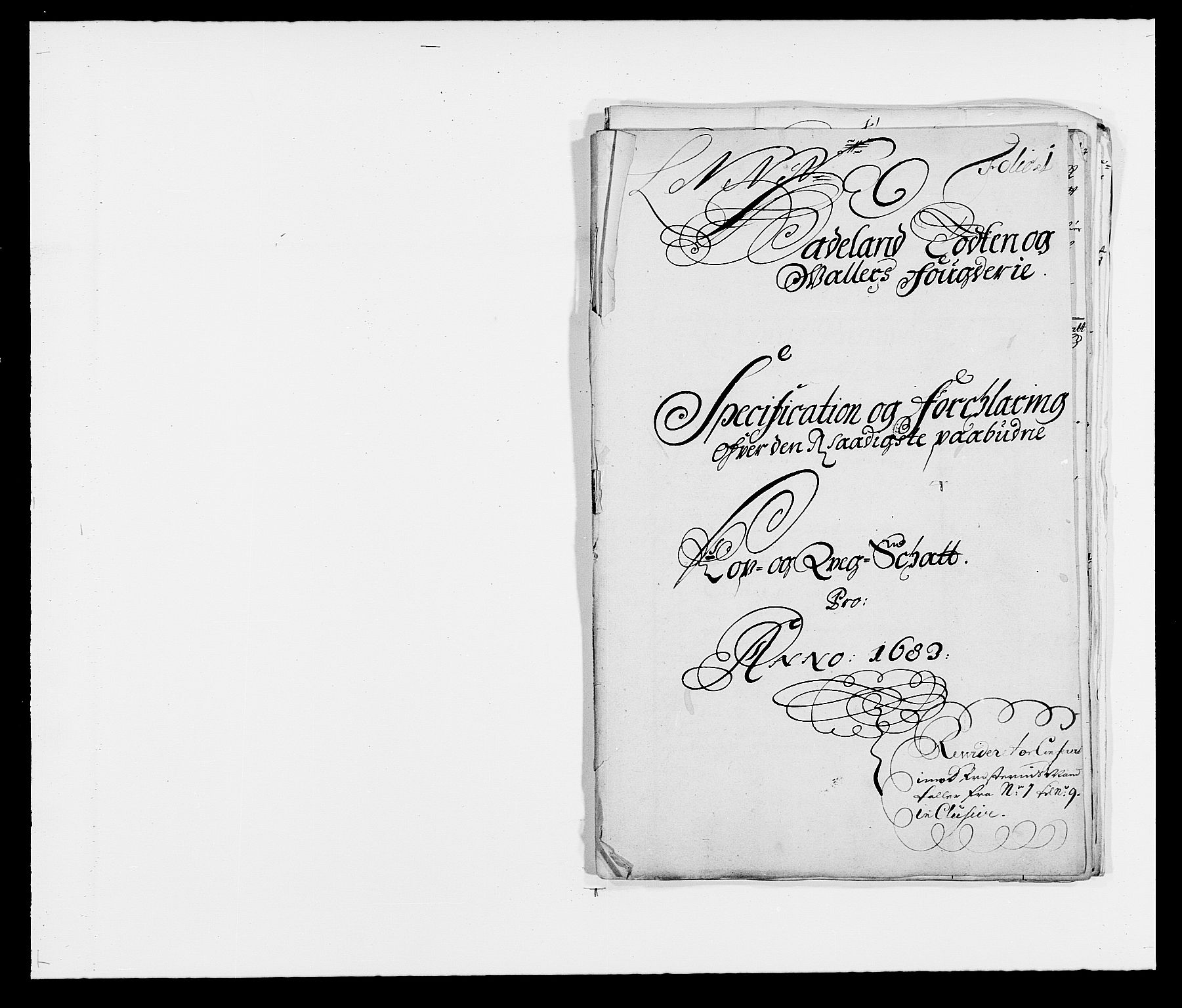 Rentekammeret inntil 1814, Reviderte regnskaper, Fogderegnskap, AV/RA-EA-4092/R18/L1282: Fogderegnskap Hadeland, Toten og Valdres, 1683, s. 223