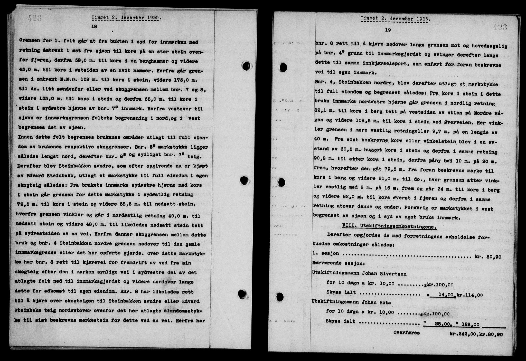 Steigen og Ofoten sorenskriveri, SAT/A-0030/1/2/2C/L0026: Pantebok nr. 30, 1935-1936, Tingl.dato: 02.12.1935