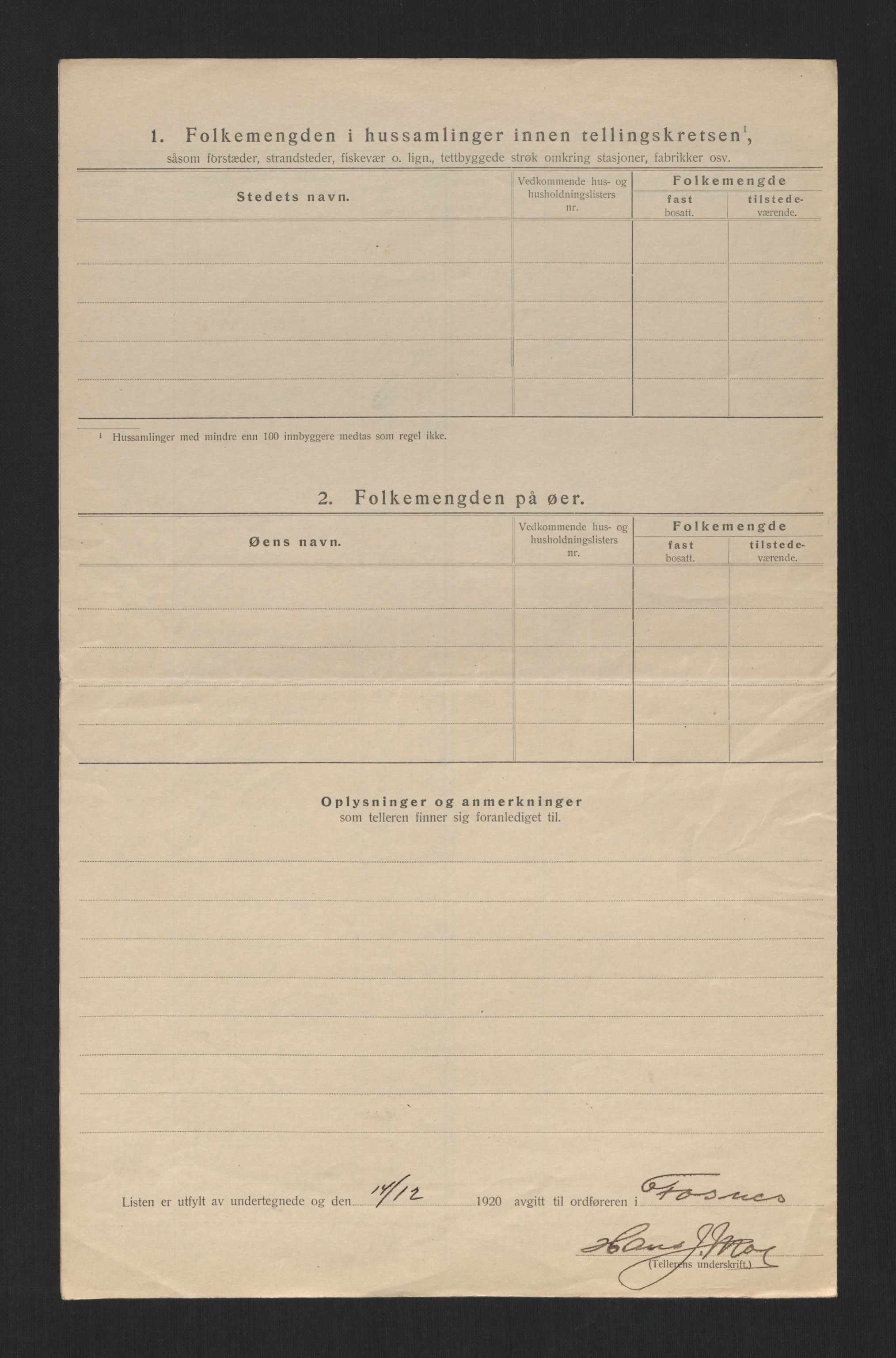 SAT, Folketelling 1920 for 1748 Fosnes herred, 1920, s. 21