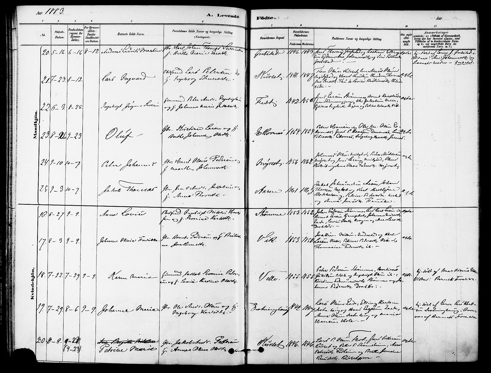 Ministerialprotokoller, klokkerbøker og fødselsregistre - Møre og Romsdal, AV/SAT-A-1454/523/L0334: Ministerialbok nr. 523A01, 1878-1891