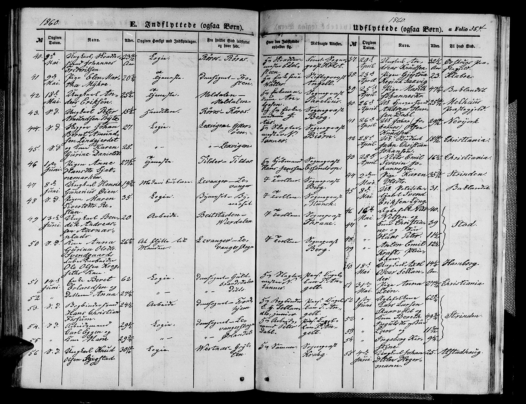 Ministerialprotokoller, klokkerbøker og fødselsregistre - Sør-Trøndelag, SAT/A-1456/602/L0139: Klokkerbok nr. 602C07, 1859-1864, s. 354