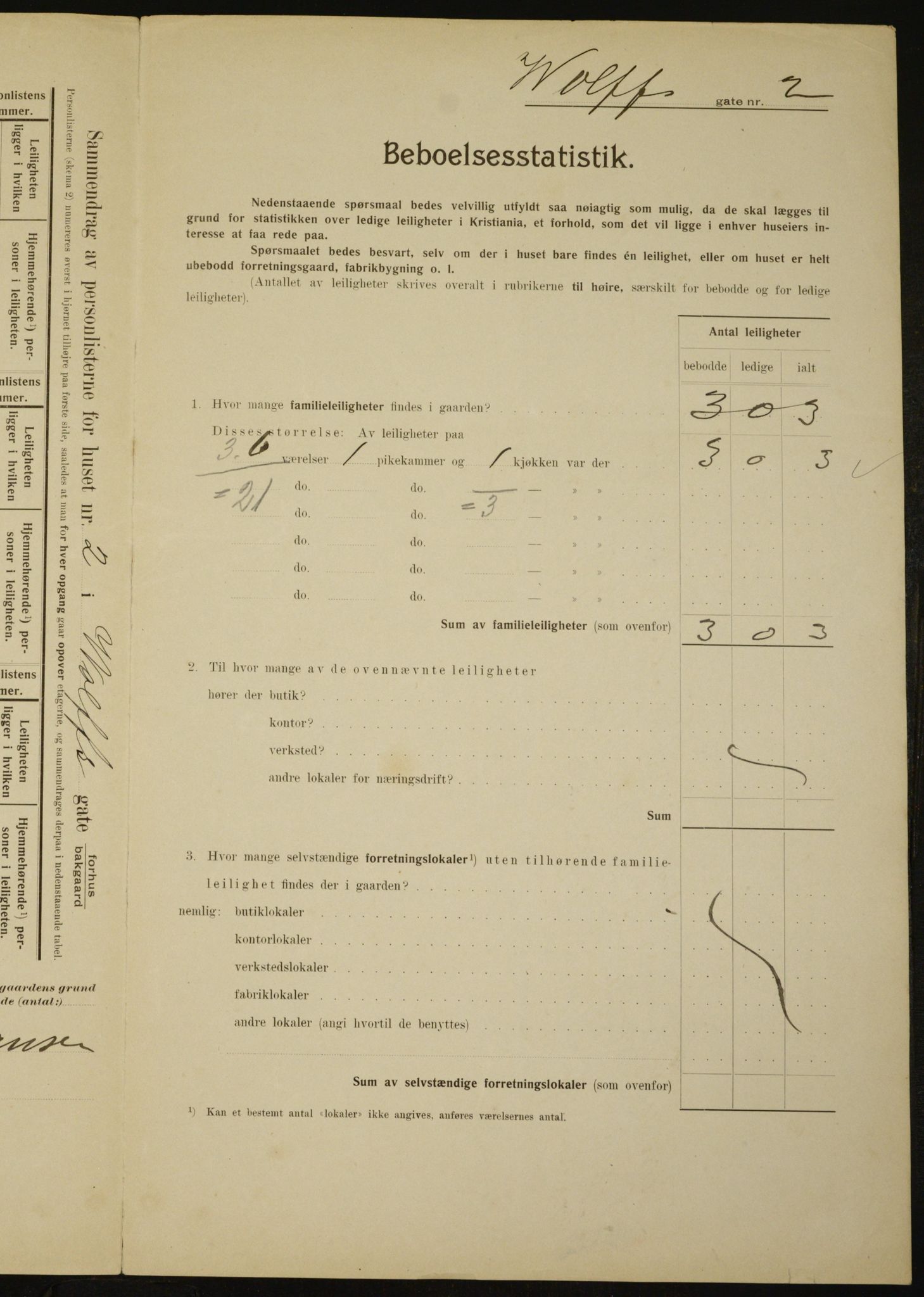 OBA, Kommunal folketelling 1.2.1910 for Kristiania, 1910, s. 121814