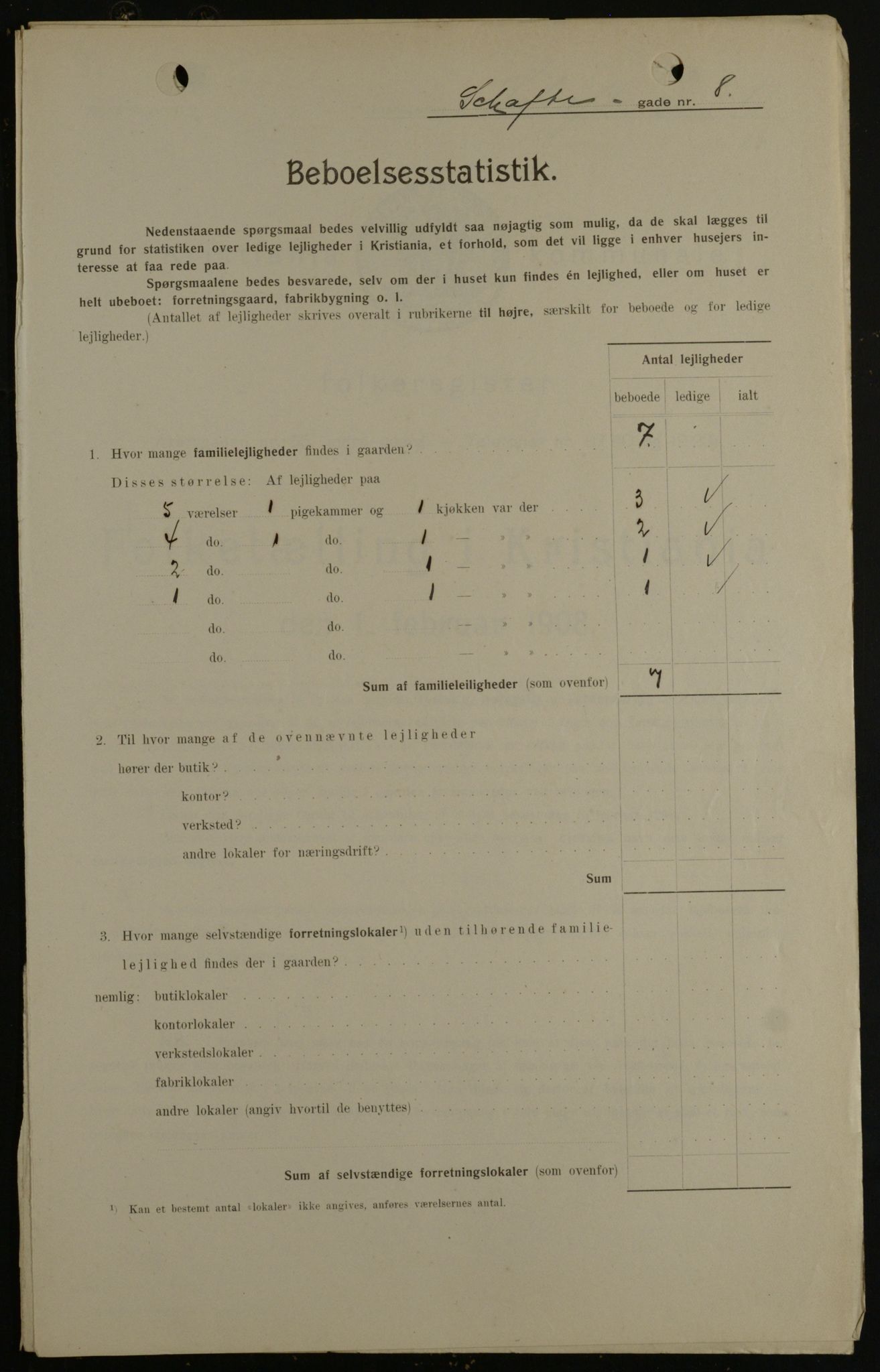 OBA, Kommunal folketelling 1.2.1908 for Kristiania kjøpstad, 1908, s. 80565