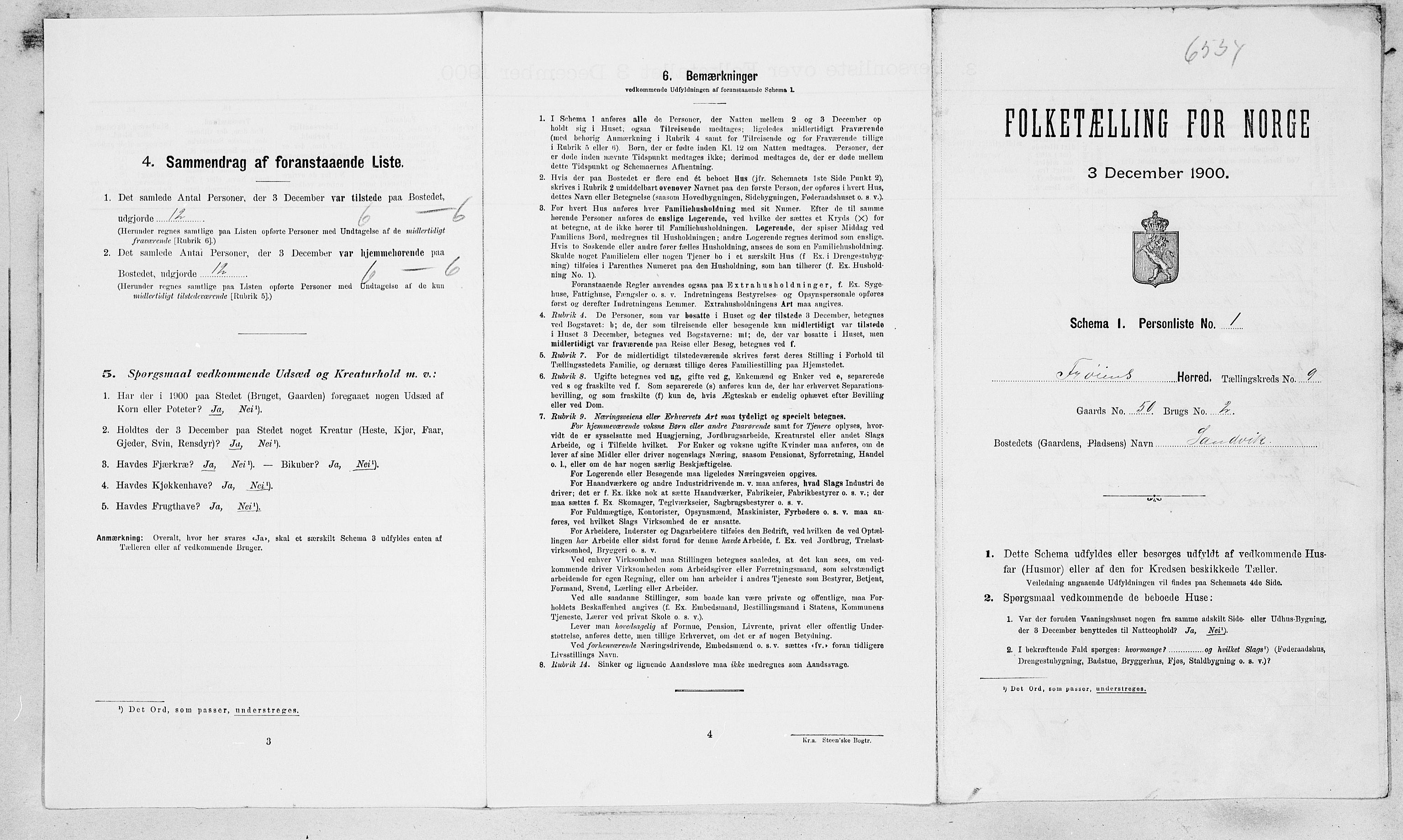 SAT, Folketelling 1900 for 1619 Frøya herred, 1900, s. 1394