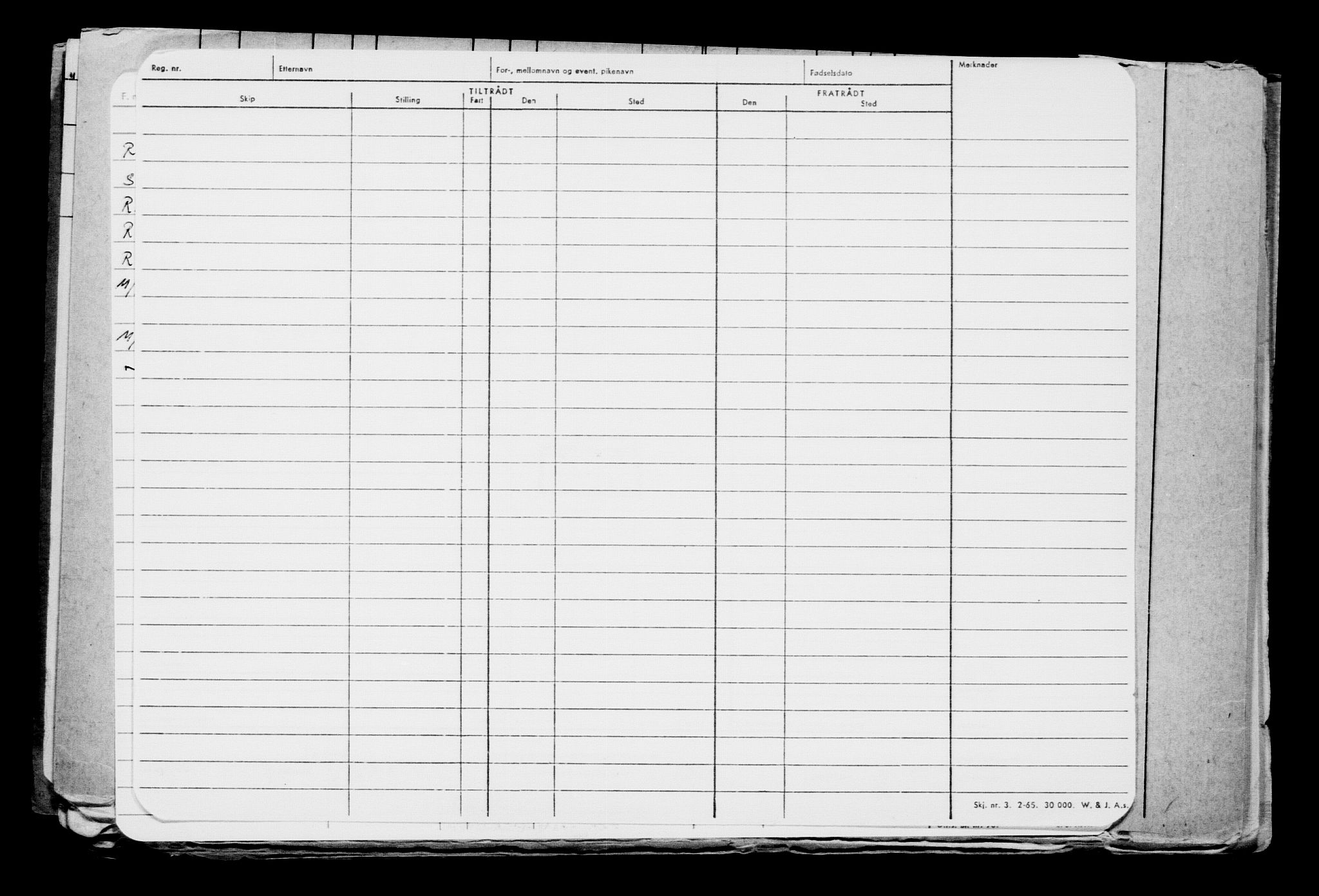 Direktoratet for sjømenn, AV/RA-S-3545/G/Gb/L0191: Hovedkort, 1921, s. 105