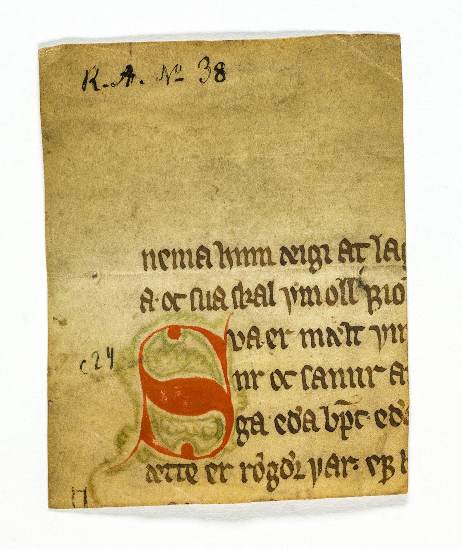 Riksarkivets diplomsamling, AV/RA-EA-5965/F26/L0004: Norrøne membranfragmenter bestand 31-50, 1100-1536, s. 113
